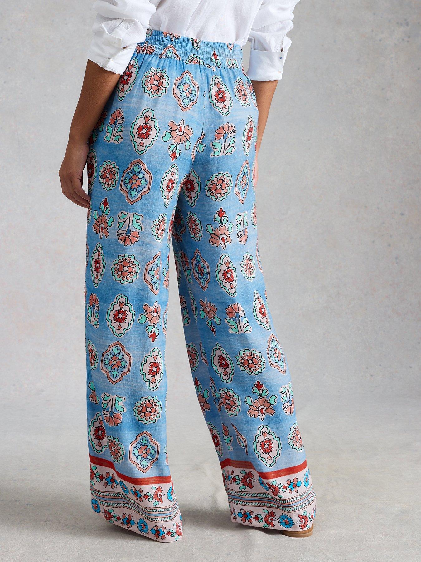 Image 2 of 6 of White Stuff Ally Wide Leg Trouser - Blue