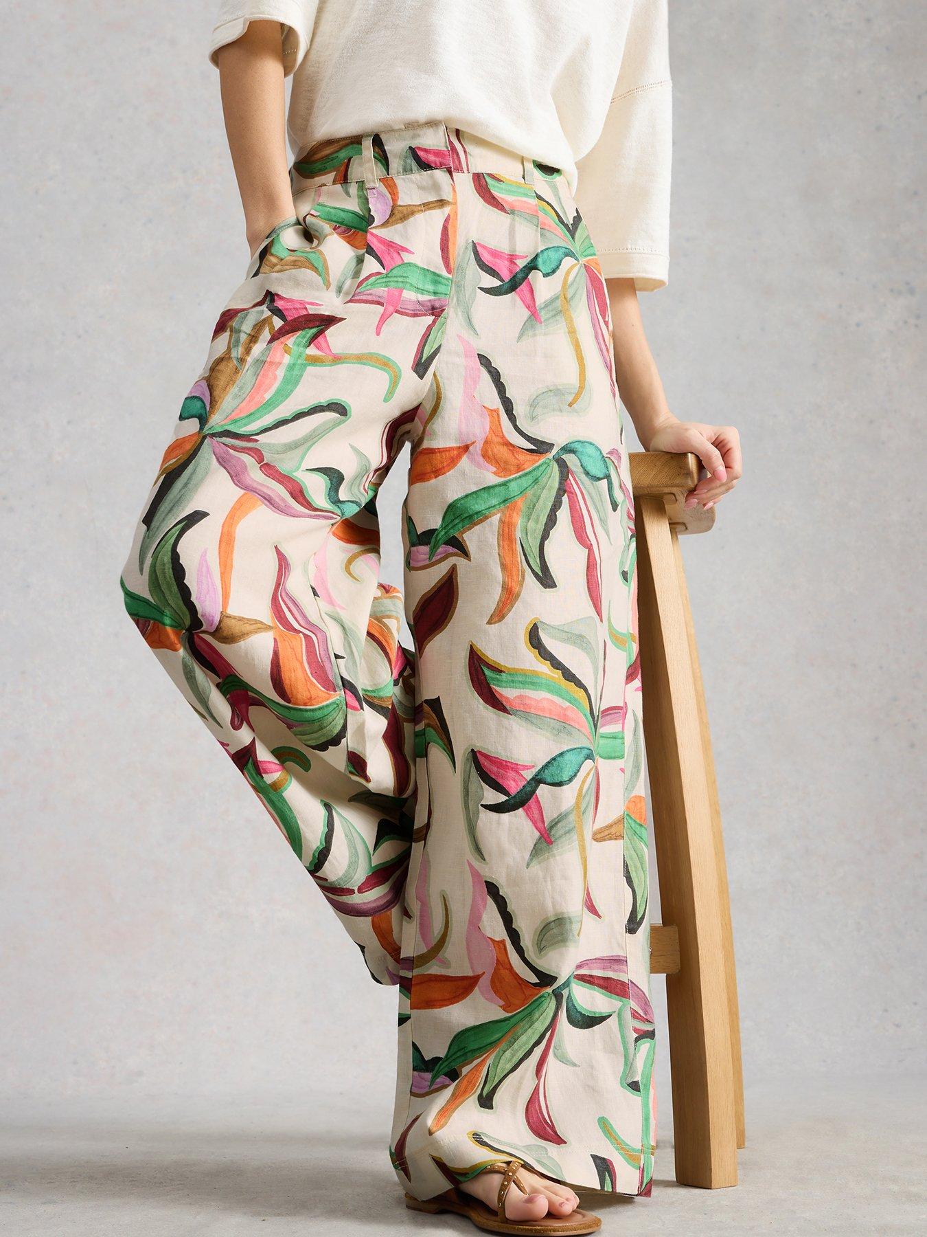 Image 1 of 6 of White Stuff Sasha Wide Leg Linen Trouser