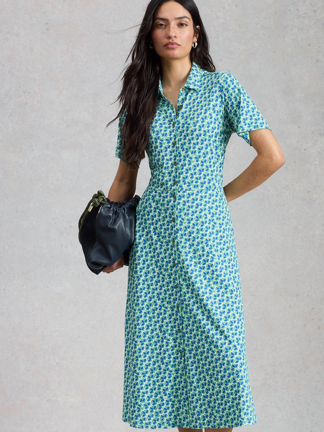 Image 1 of 6 of White Stuff Rua Jersey Shirt Dress