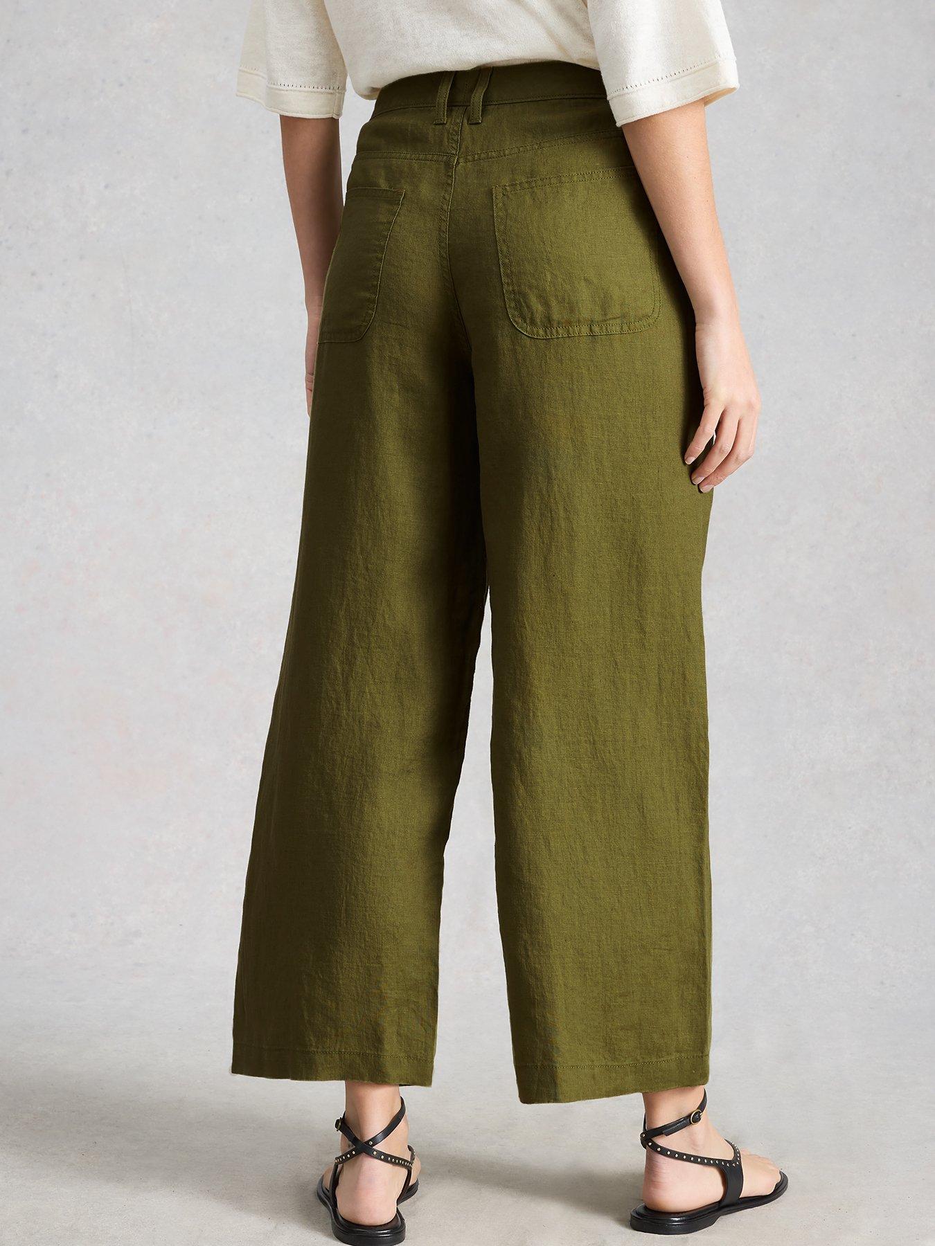  image of white-stuff-tia-linen-wide-leg-crop