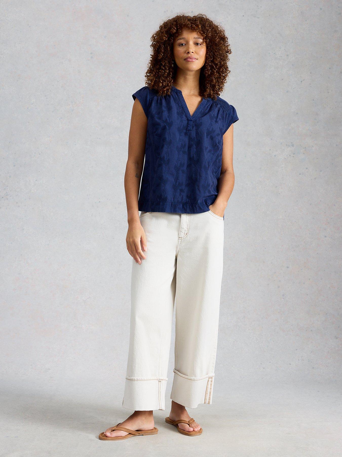  image of white-stuff-amelia-embroidery-top