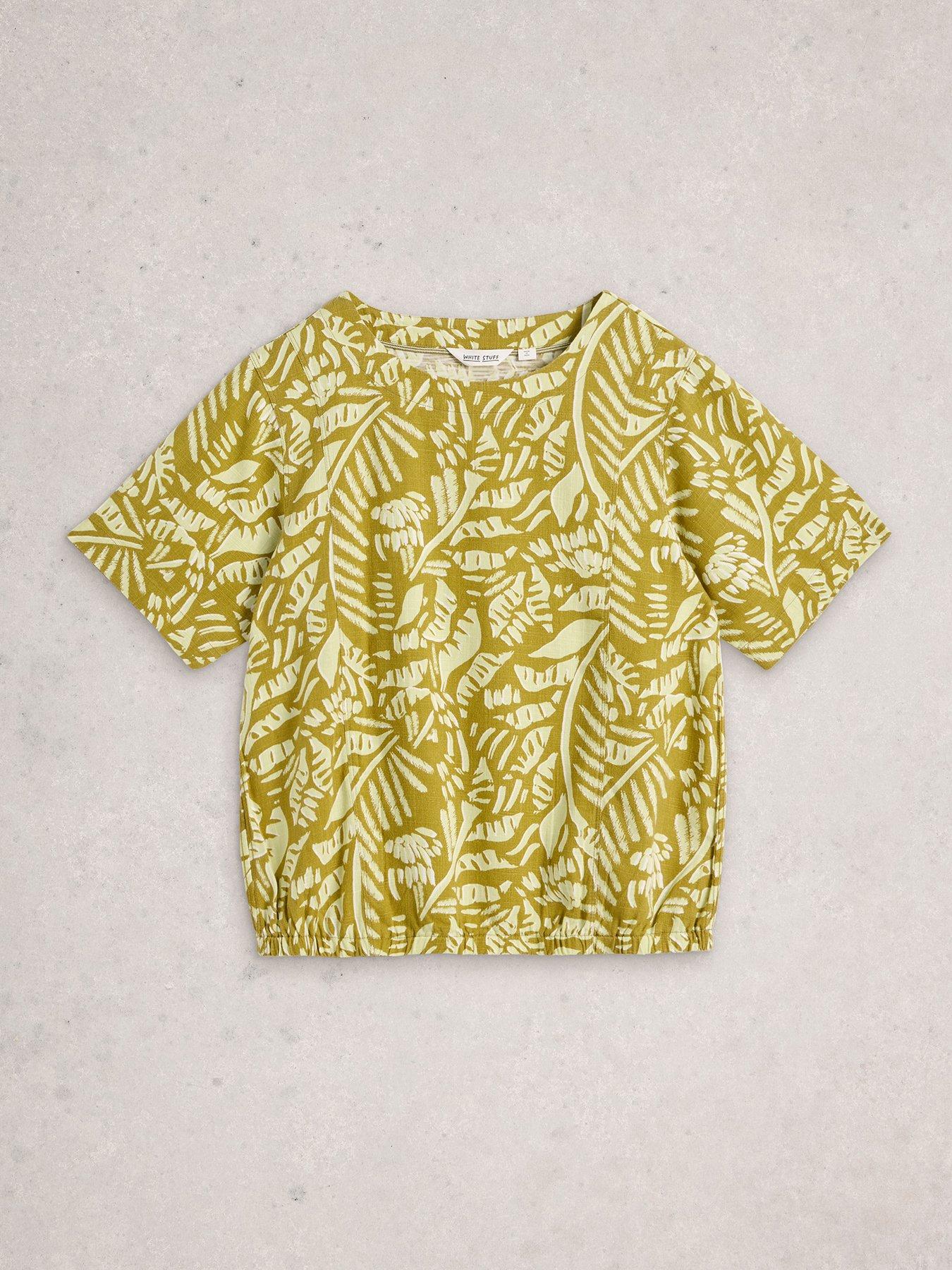 Image 5 of 6 of White Stuff Bree Linen Blend Top - Green