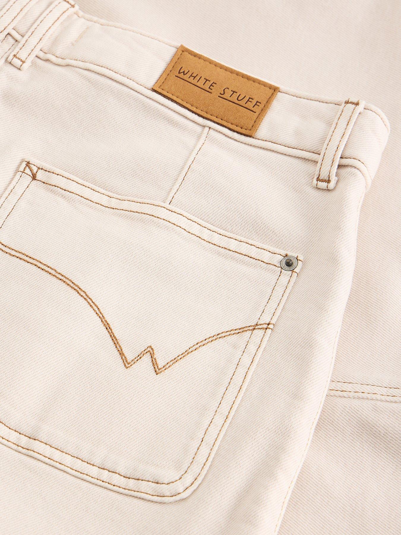 Image 6 of 6 of White Stuff Tia Denim Skirt - White