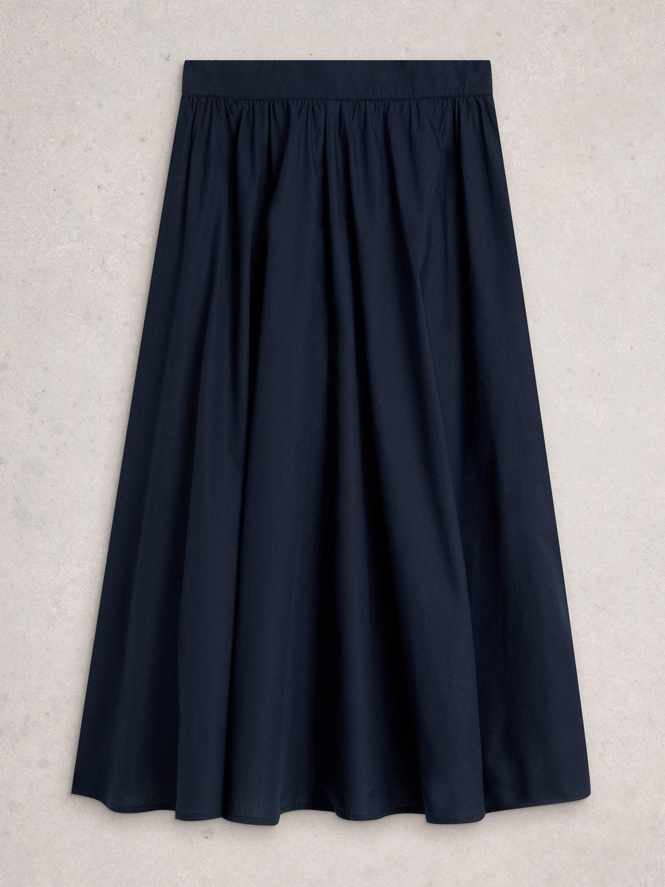 Image 5 of 6 of White Stuff Abigail Midi Skirt - Blue