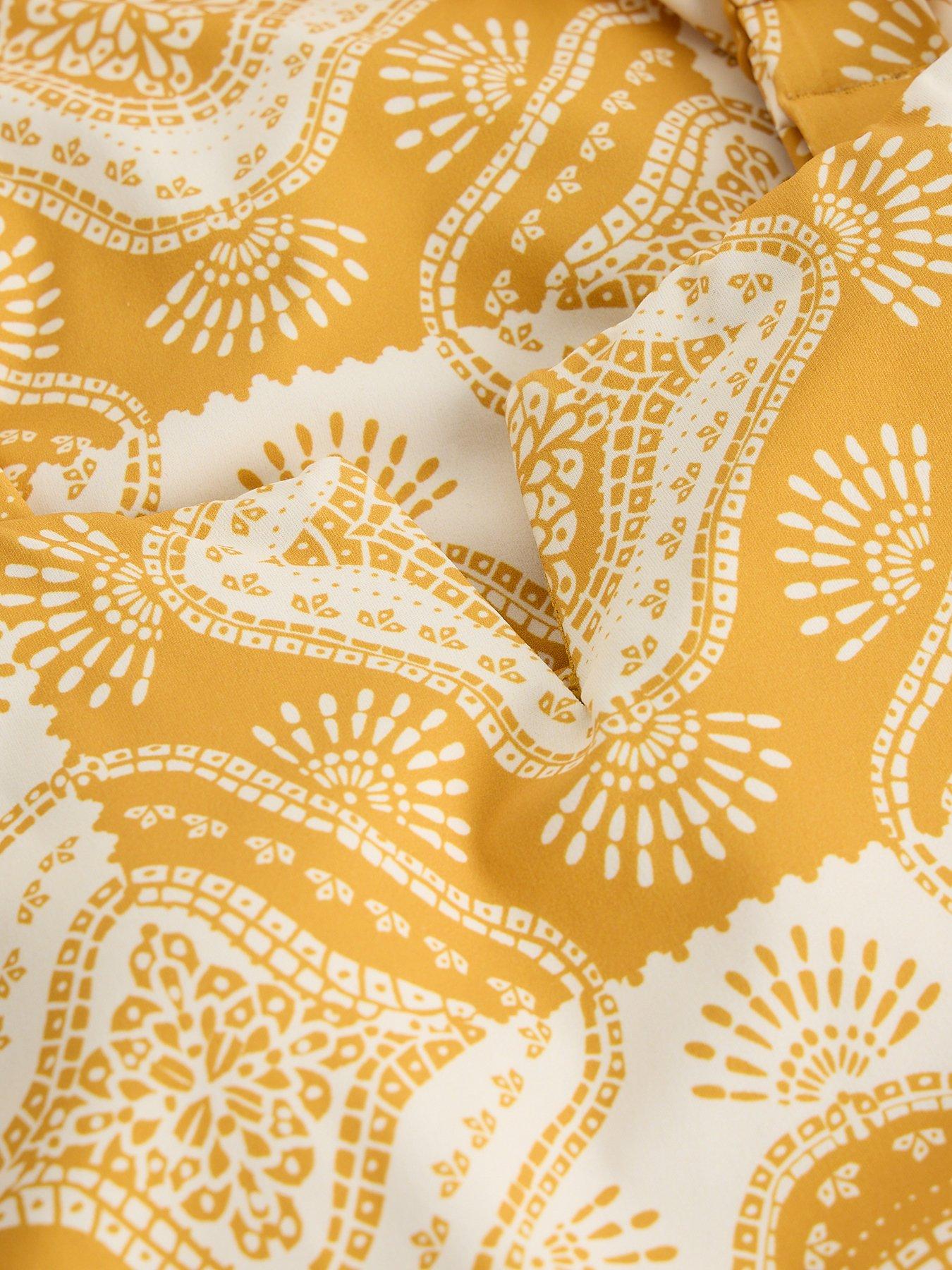  image of white-stuff-gabrielle-printed-swimsuit-yellow