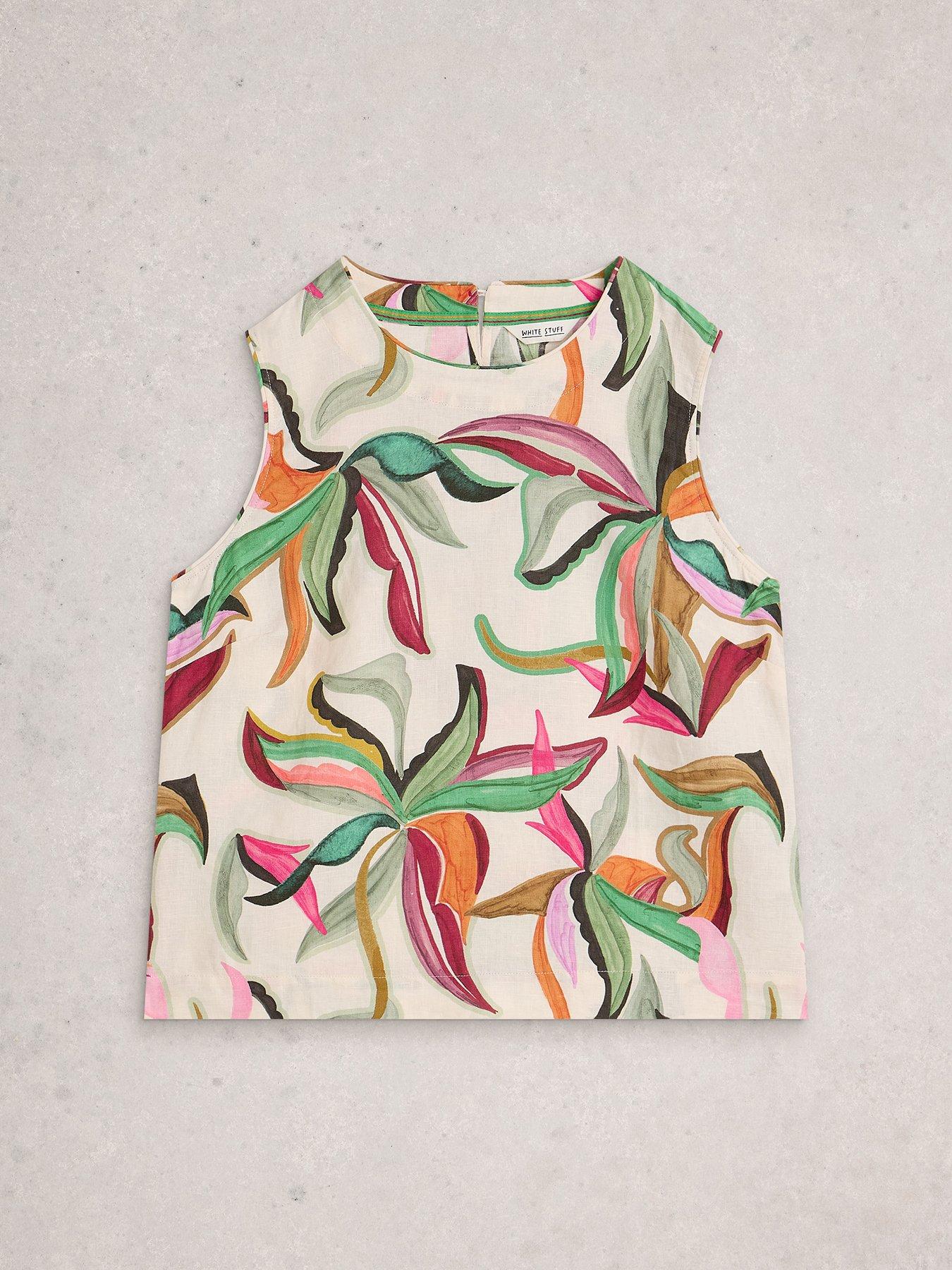  image of white-stuff-matilda-linen-vest-beige