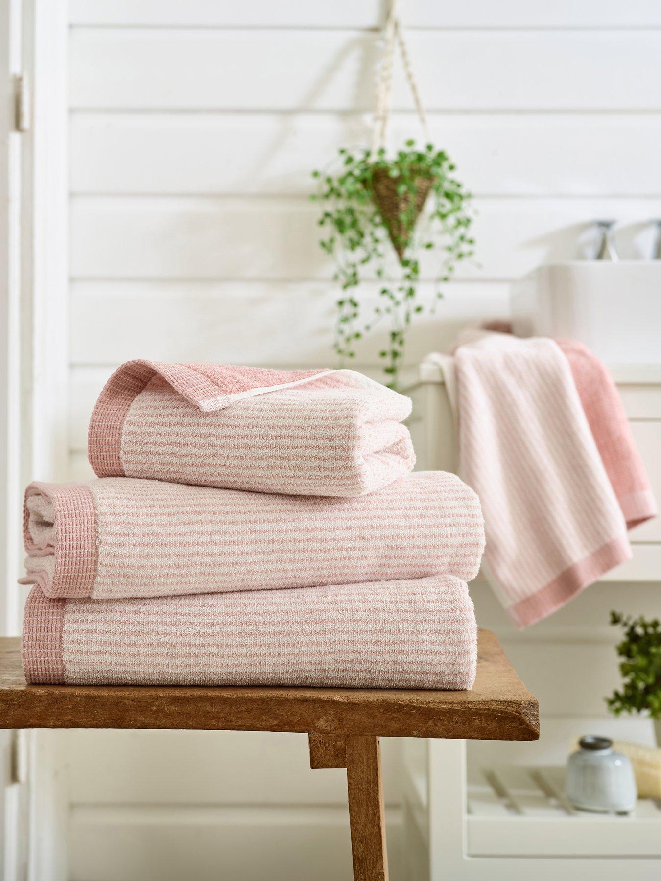 Image 3 of 4 of The Lyndon Co TLC Willow Weave Stripe Towel Collection