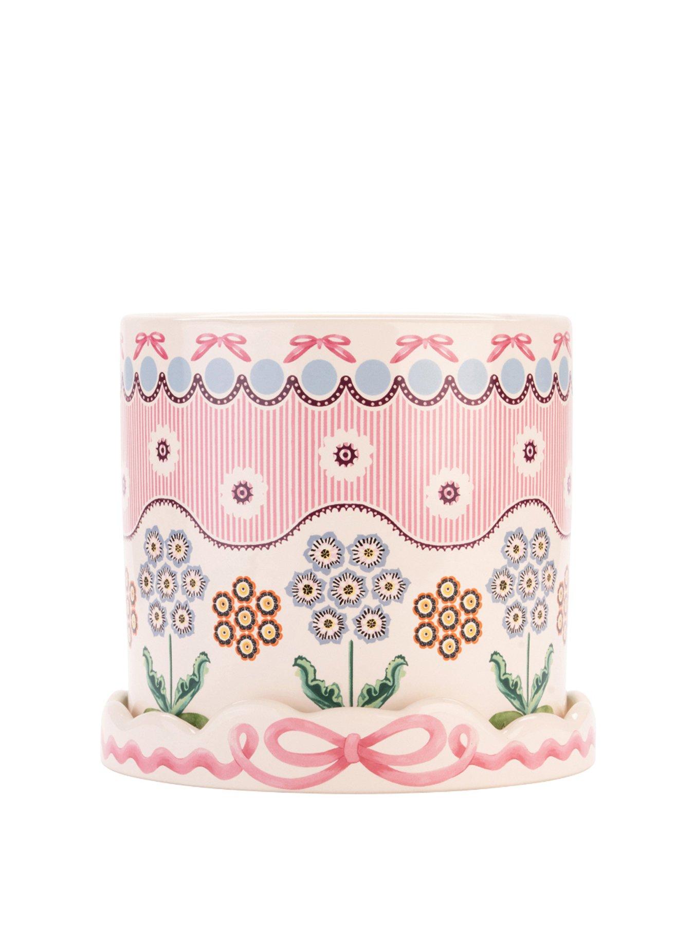 Image 2 of 5 of Cath Kidston Spitalfields Silk Plantpot with Tray