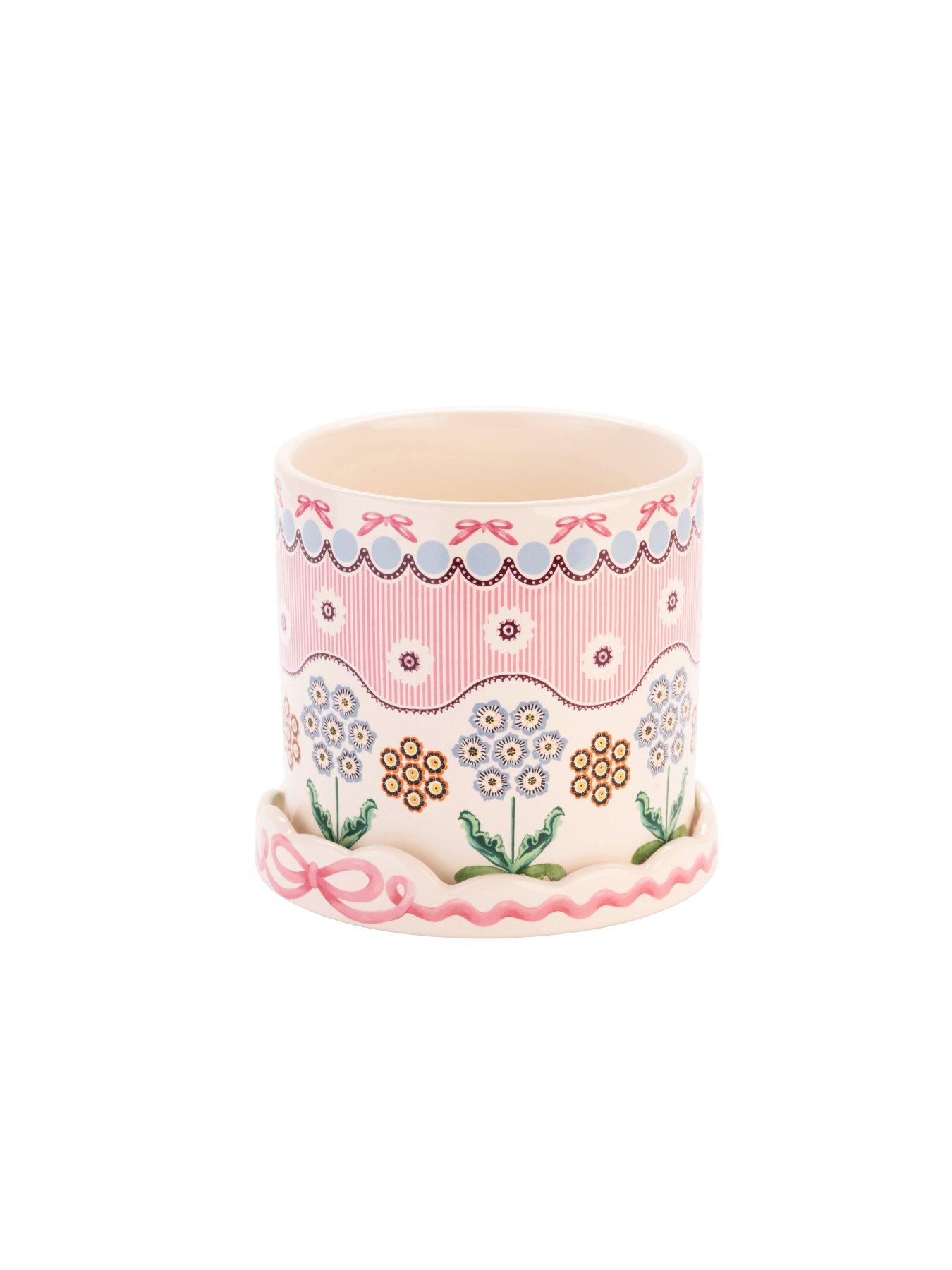 Image 4 of 5 of Cath Kidston Spitalfields Silk Plantpot with Tray