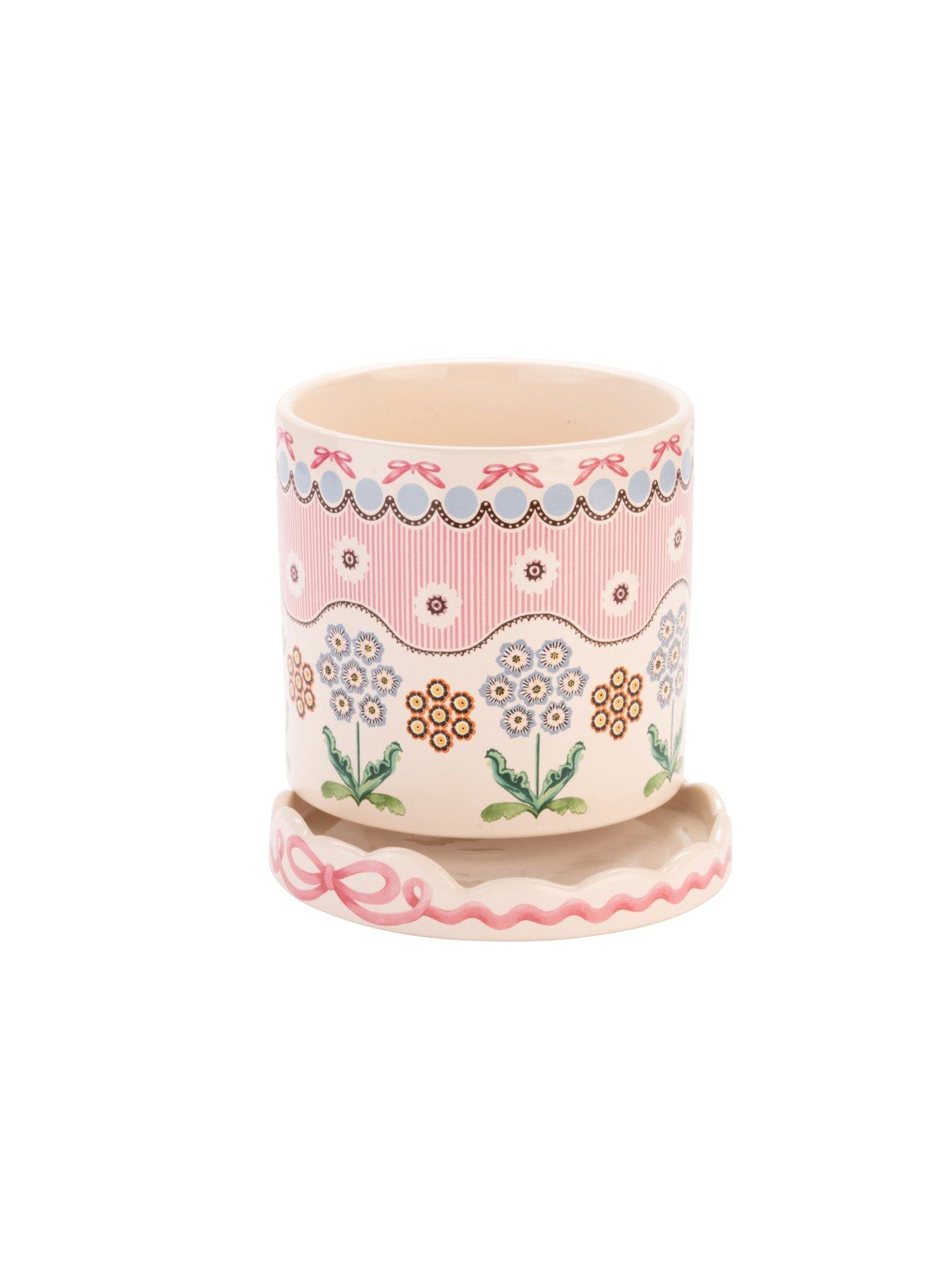 Image 5 of 5 of Cath Kidston Spitalfields Silk Plantpot with Tray
