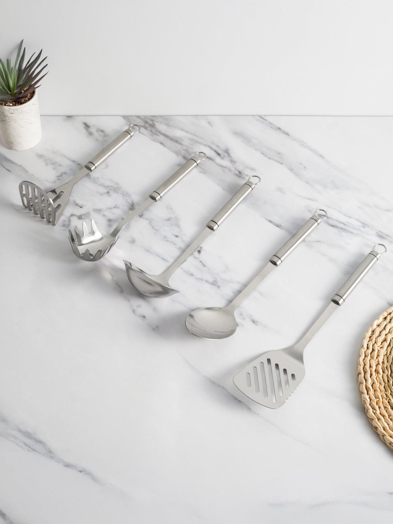 KitchenCraft Stainless Steel Professional Kitchen Utensils - Set of 5