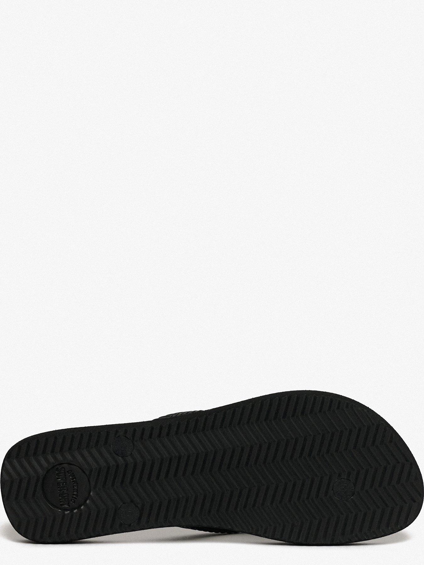 Superdry Premium Metallic Pool Slide - Black | Littlewoods