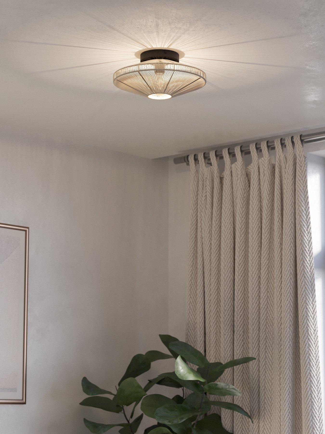 Image 1 of 4 of Eglo Midsumer Timeless Fabric Ceiling Light
