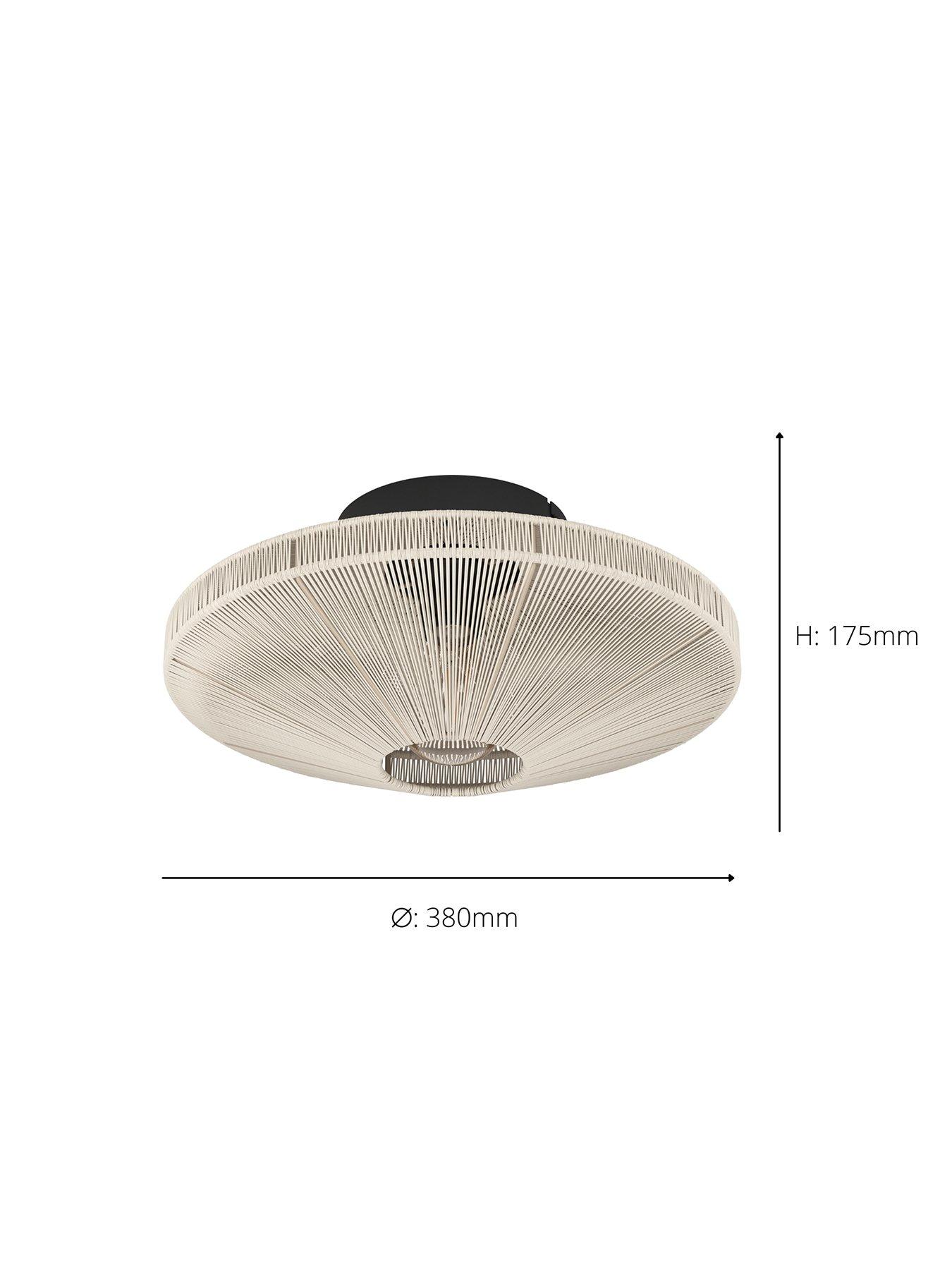 Image 4 of 4 of Eglo Midsumer Timeless Fabric Ceiling Light
