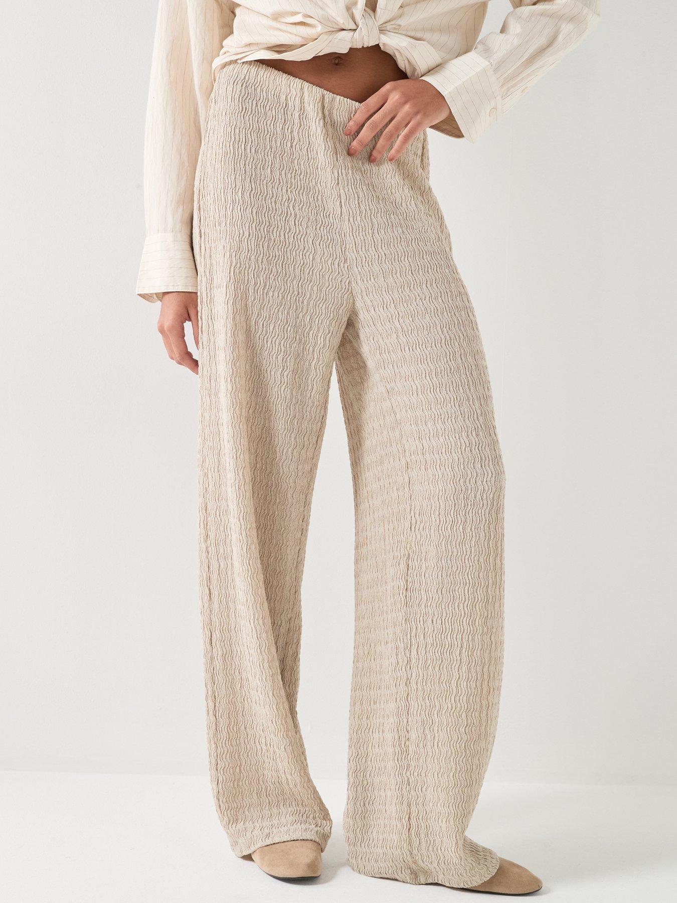  image of only-onlilse-regular-fit-co-ord-trousers-silver-lining