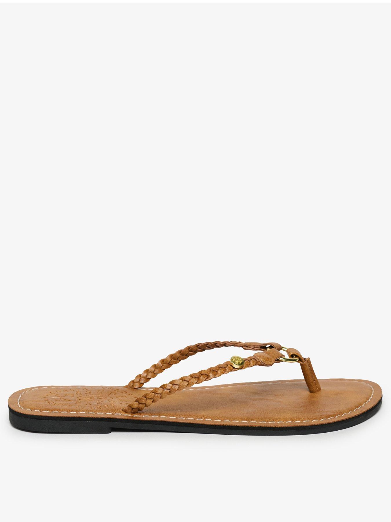 front image of superdry-sdry-essential-flip-flop-brown