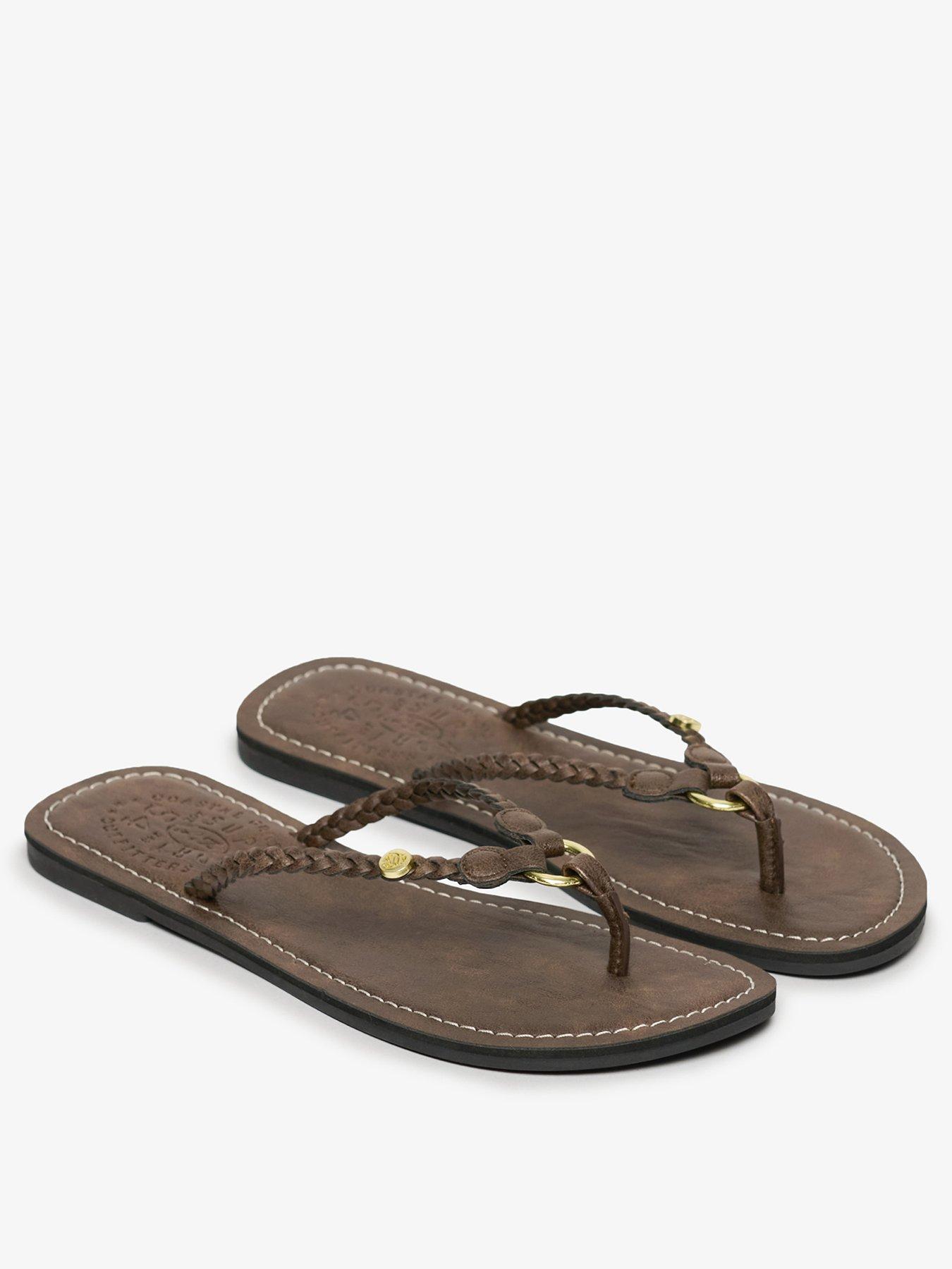 image of superdry-pool-sliders-brown