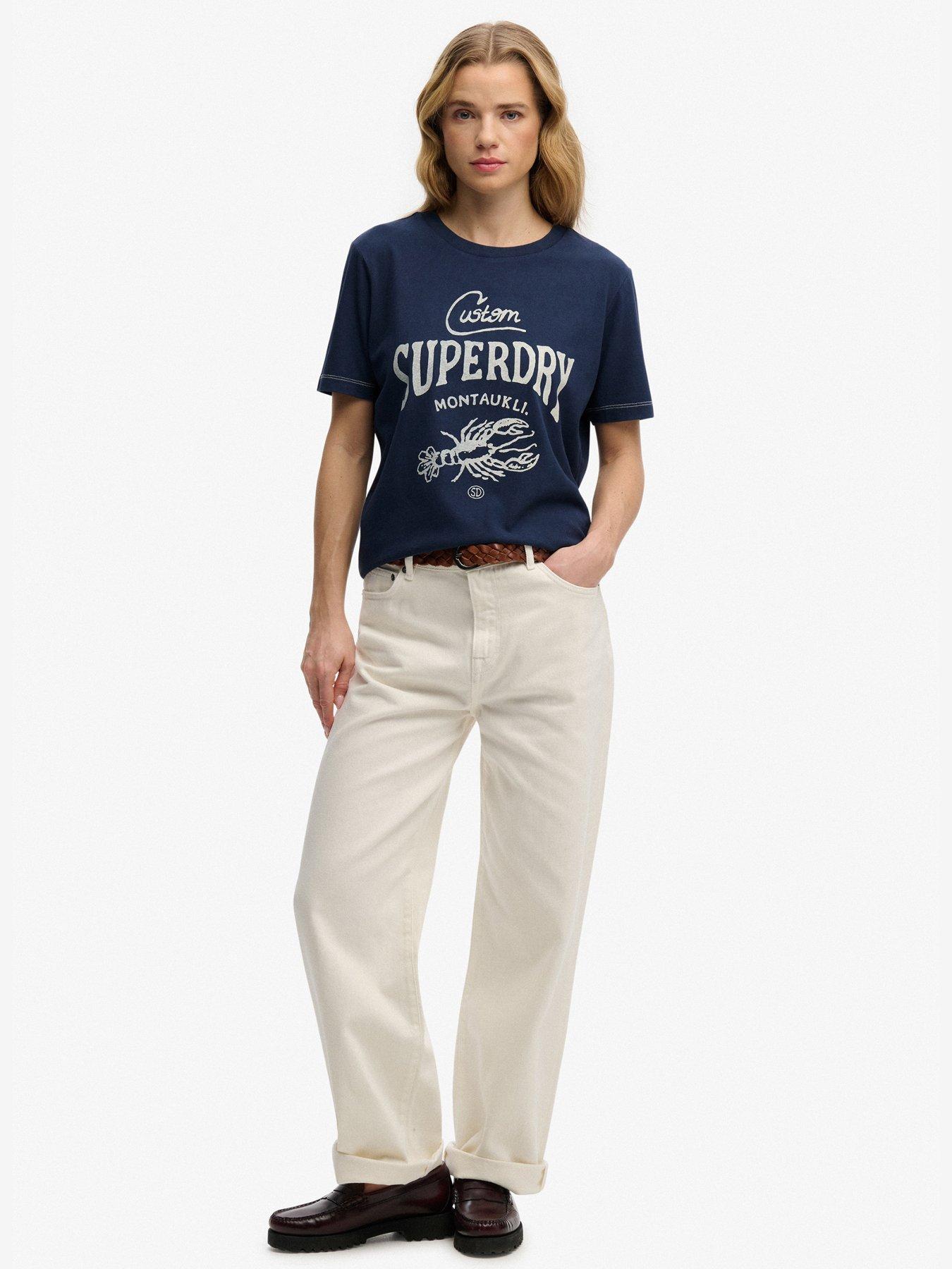 Image 3 of 6 of Superdry Heritage Hamptons T-Shirt - Blue