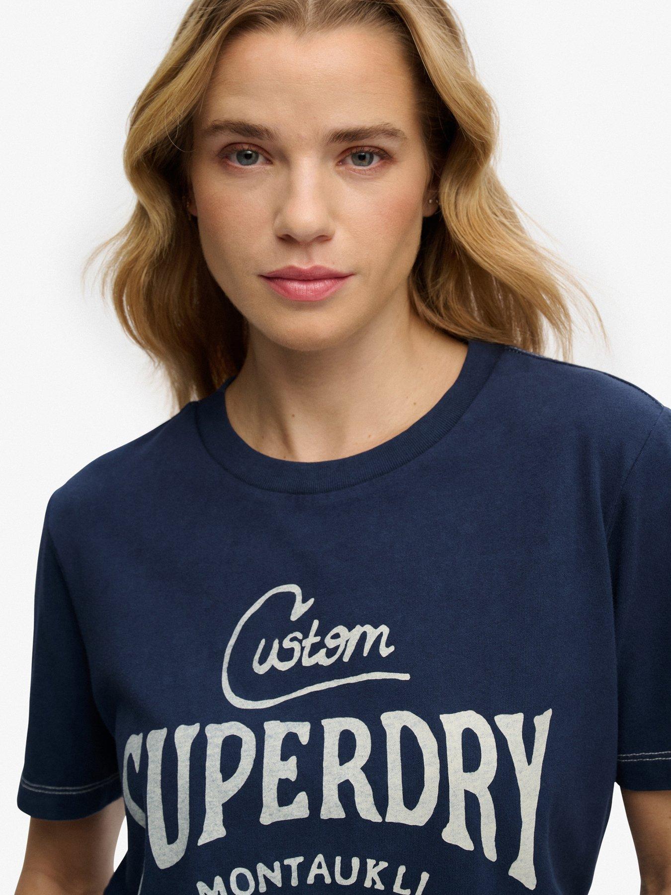 Image 4 of 6 of Superdry Heritage Hamptons T-Shirt - Blue