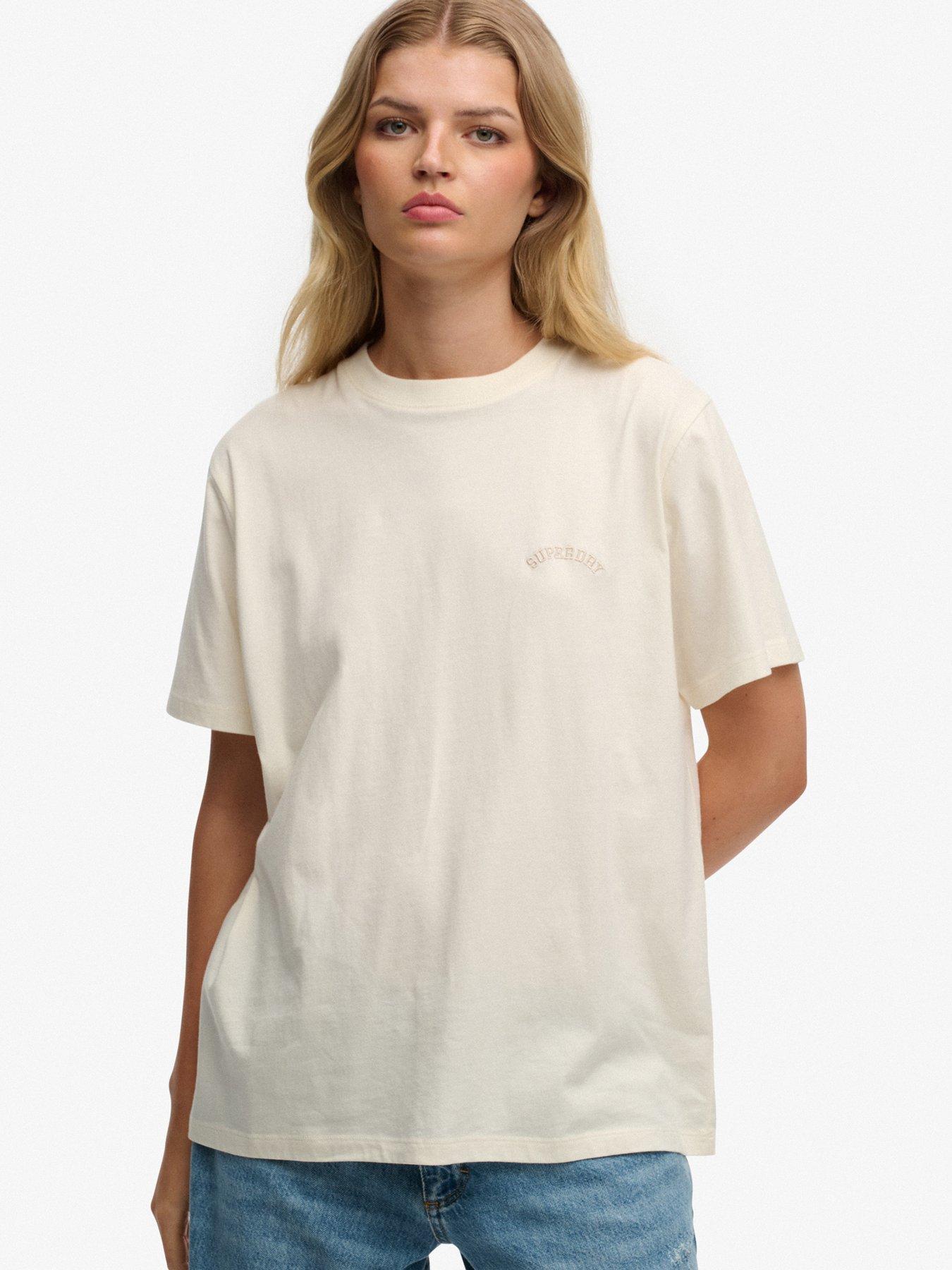 Superdry Essential Logo Loose T-Shirt - White