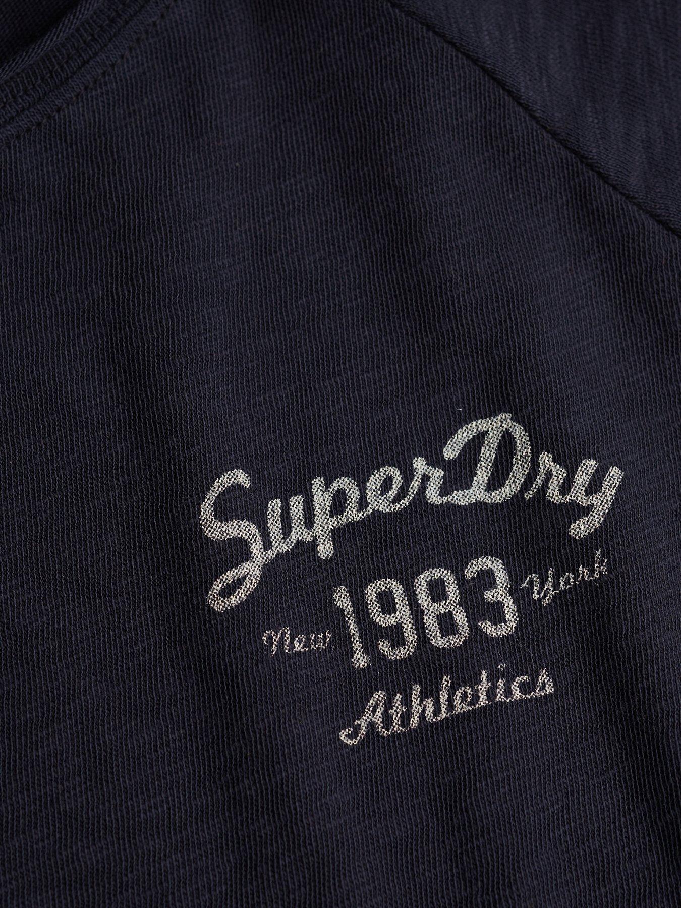  image of superdry-athletic-essentials-slub-graphic-t-shirt-blue