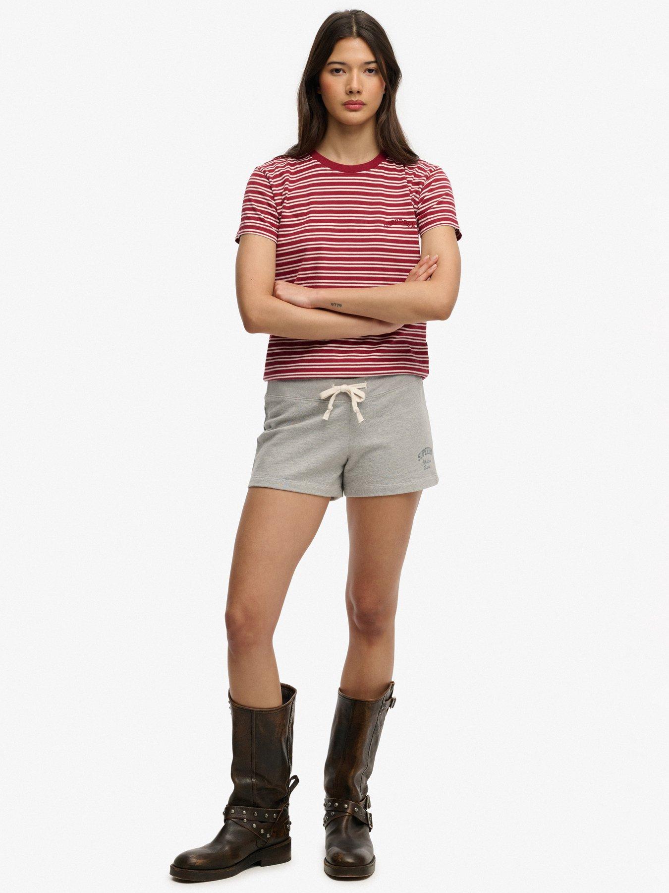  image of superdry-athletic-essentials-jersey-script-short-grey