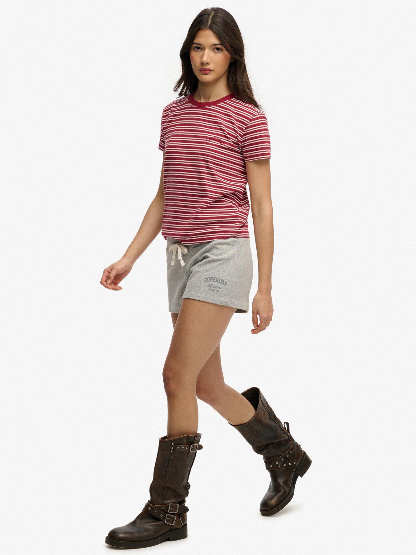  image of superdry-athletic-essentials-jersey-script-short-grey