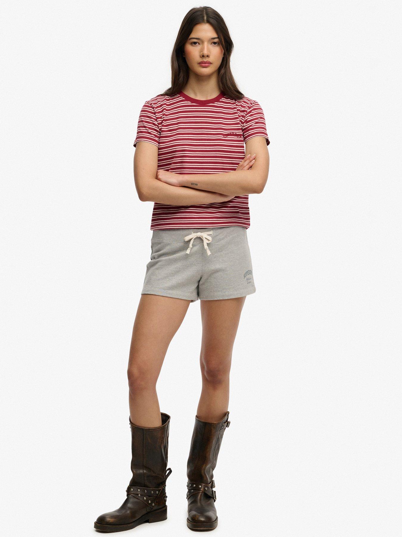  image of superdry-athletic-essentials-jersey-script-short-grey