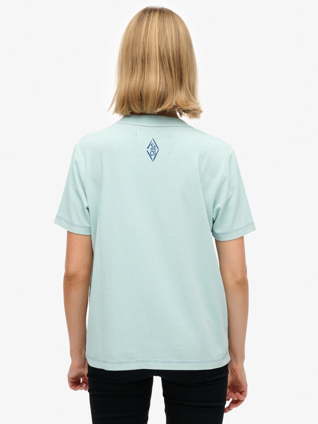  image of superdry-heritage-hamptons-t-shirt-blue