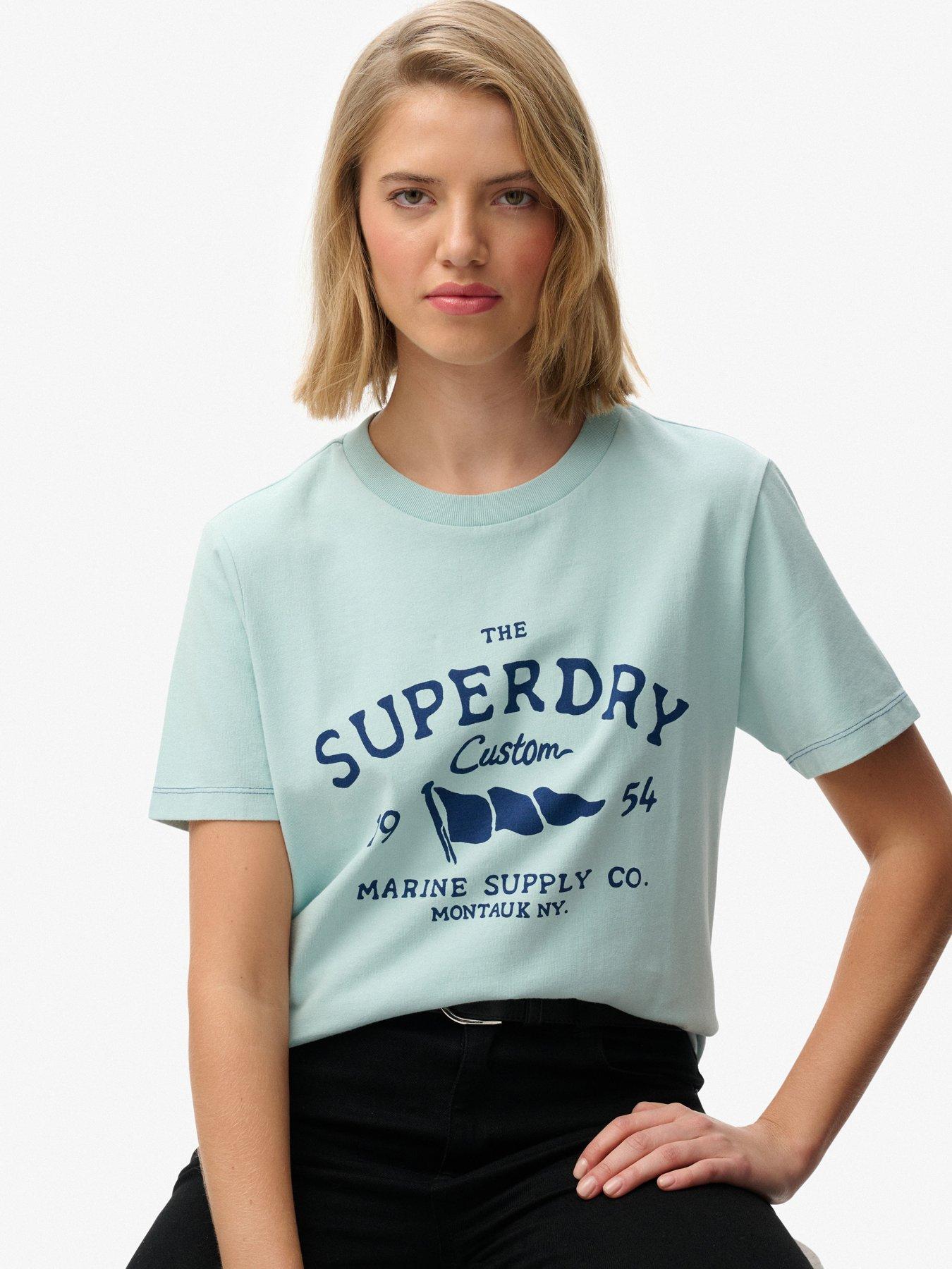  image of superdry-heritage-hamptons-t-shirt-blue