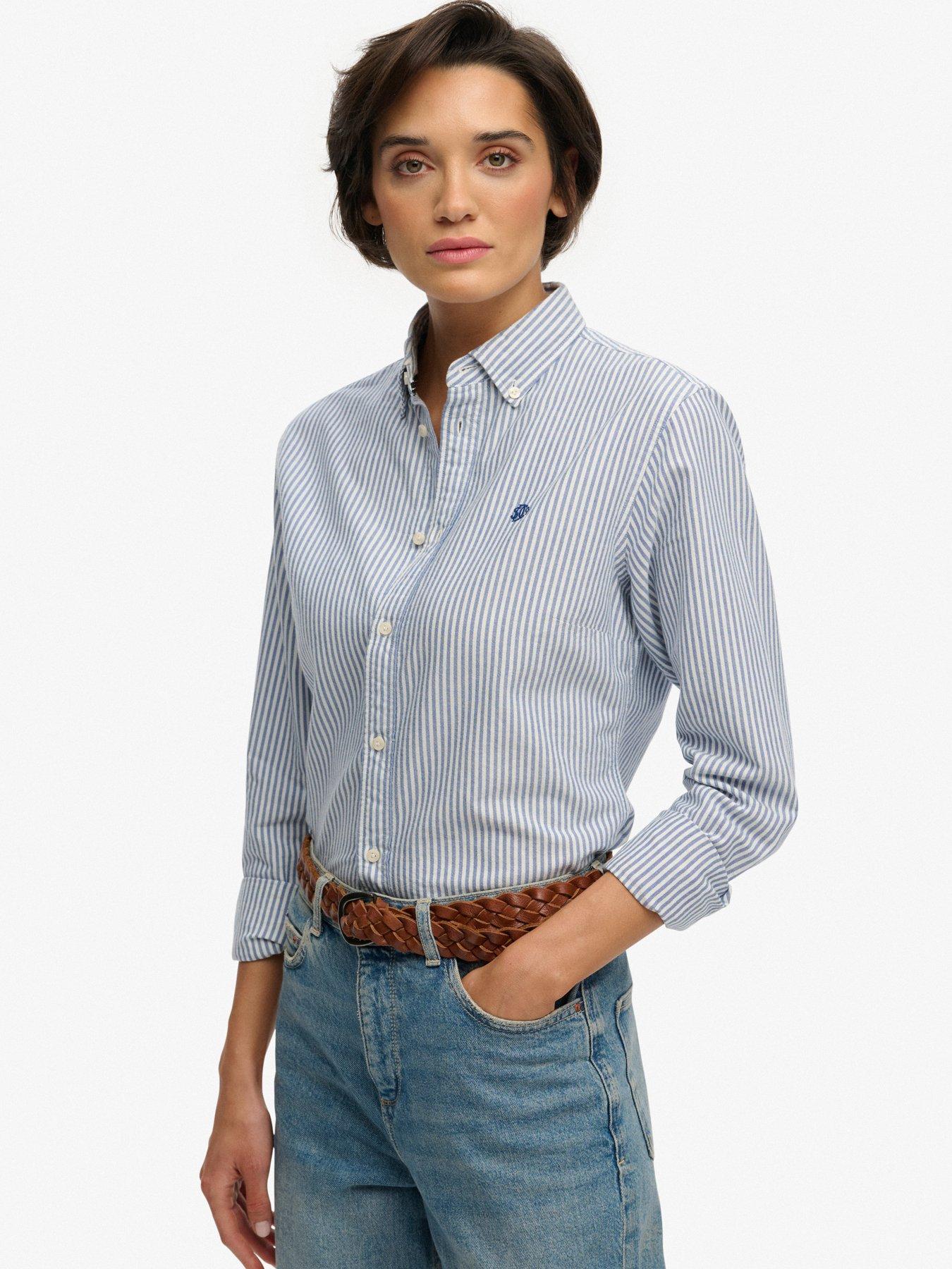 Superdry Slim Oxford Shirt - Blue