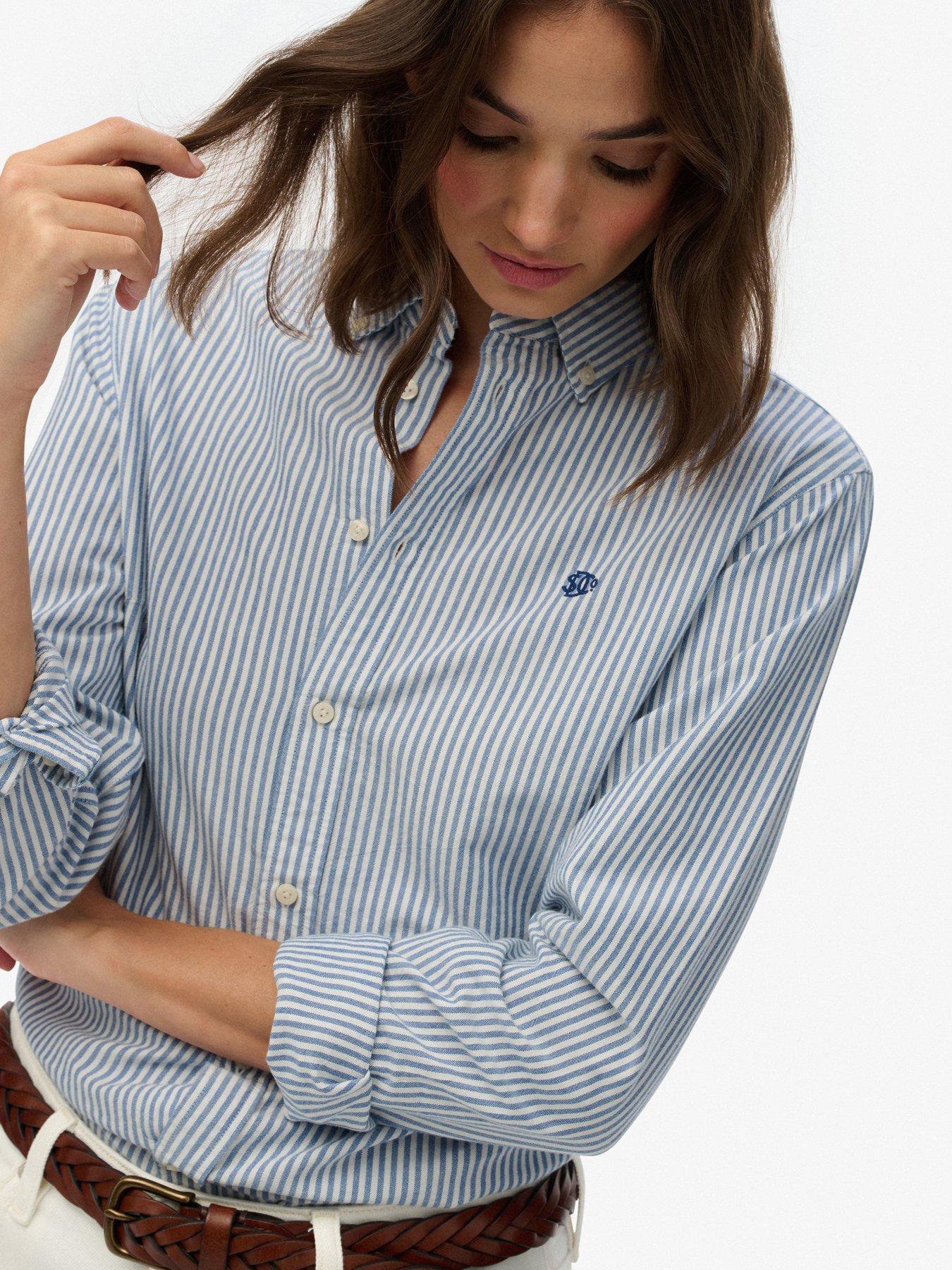  image of superdry-slim-oxford-bd-ls-shirt