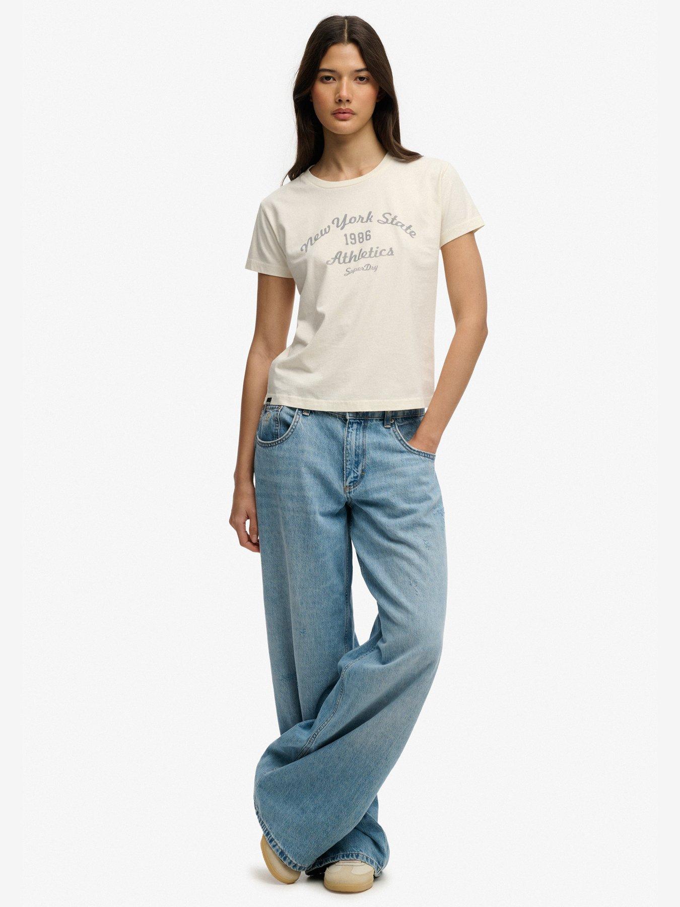  image of superdry-athletic-essentials-fitted-graphic-t-shirt-white