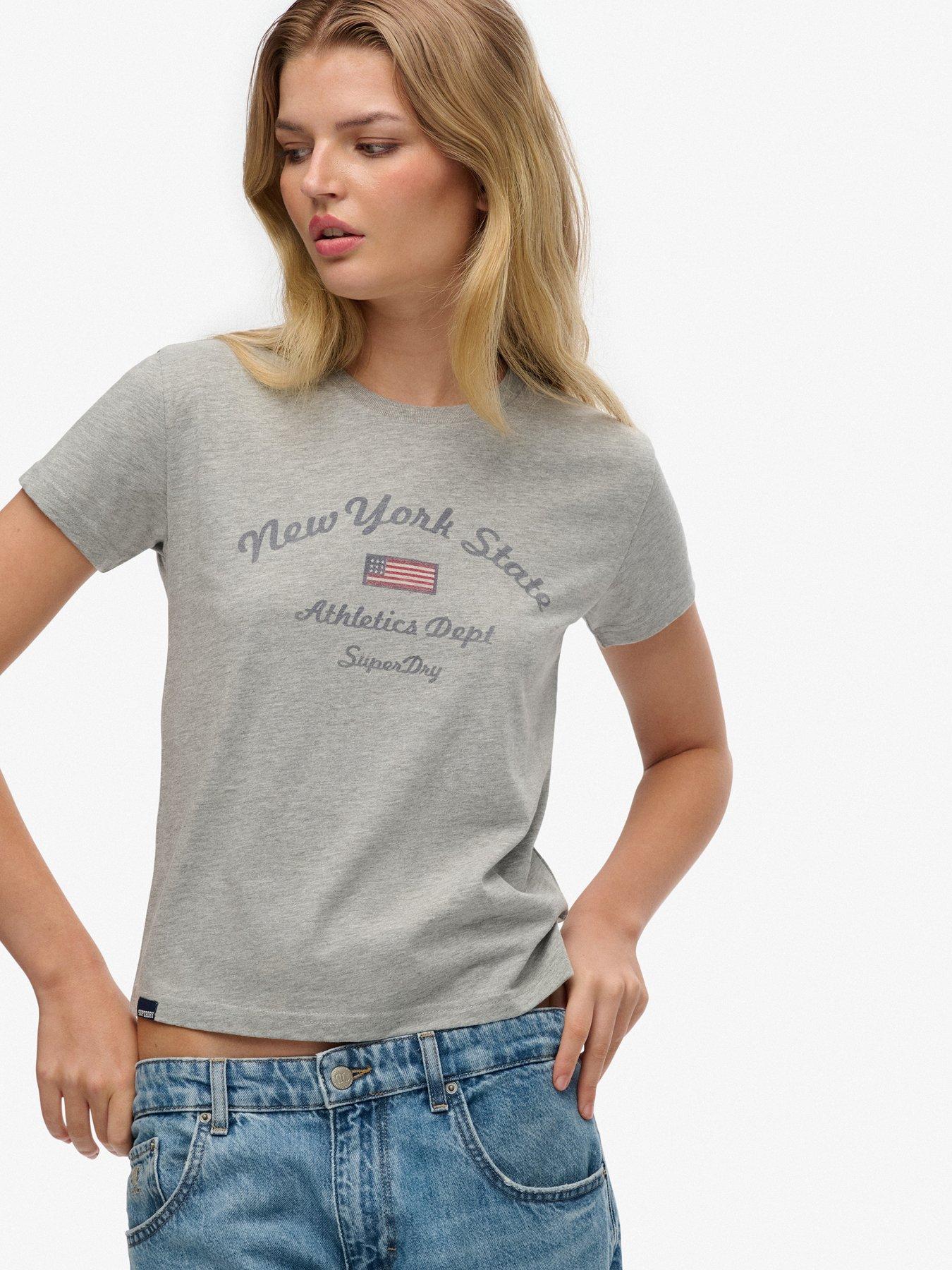  image of superdry-athletic-essentials-fitted-graphic-t-shirt-grey