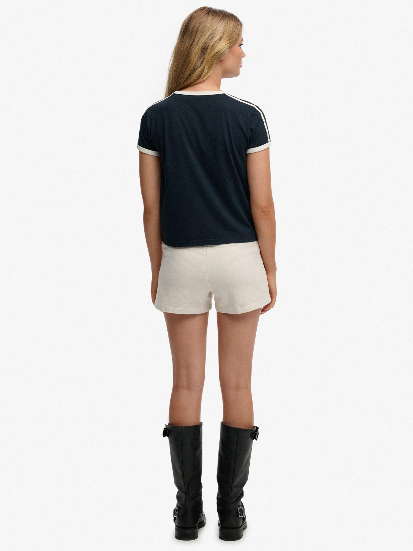  image of superdry-athletic-essentials-jersey-script-short-white