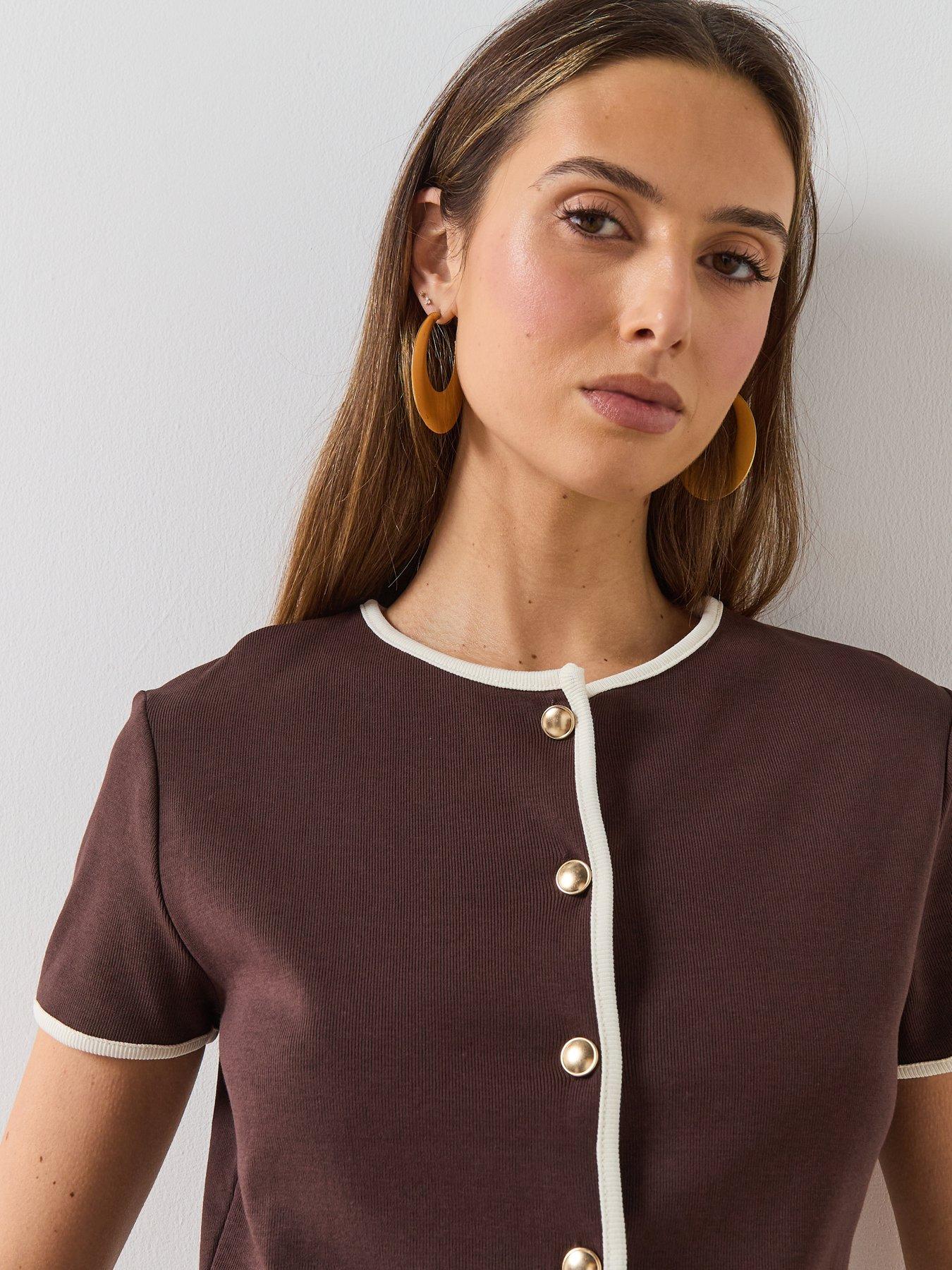  image of mango-portbi-top-brown