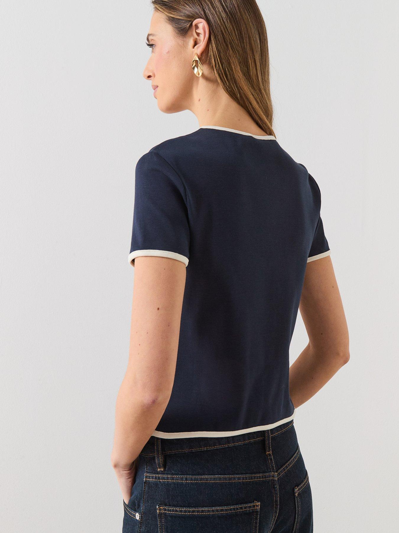 stillFront image of mango-portbi-top-blue