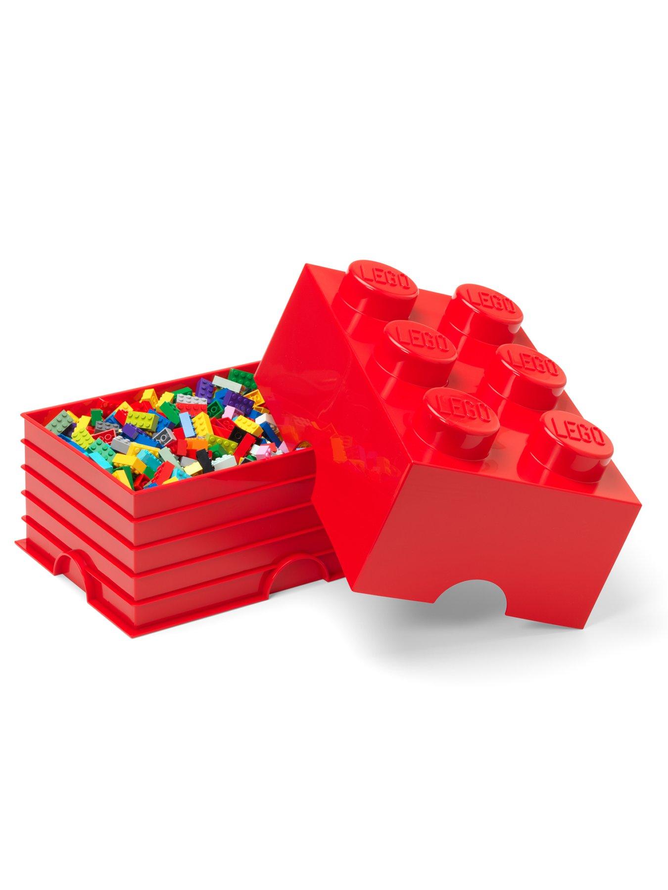 Image 2 of 3 of LEGO Storage Brick 6 - Red
