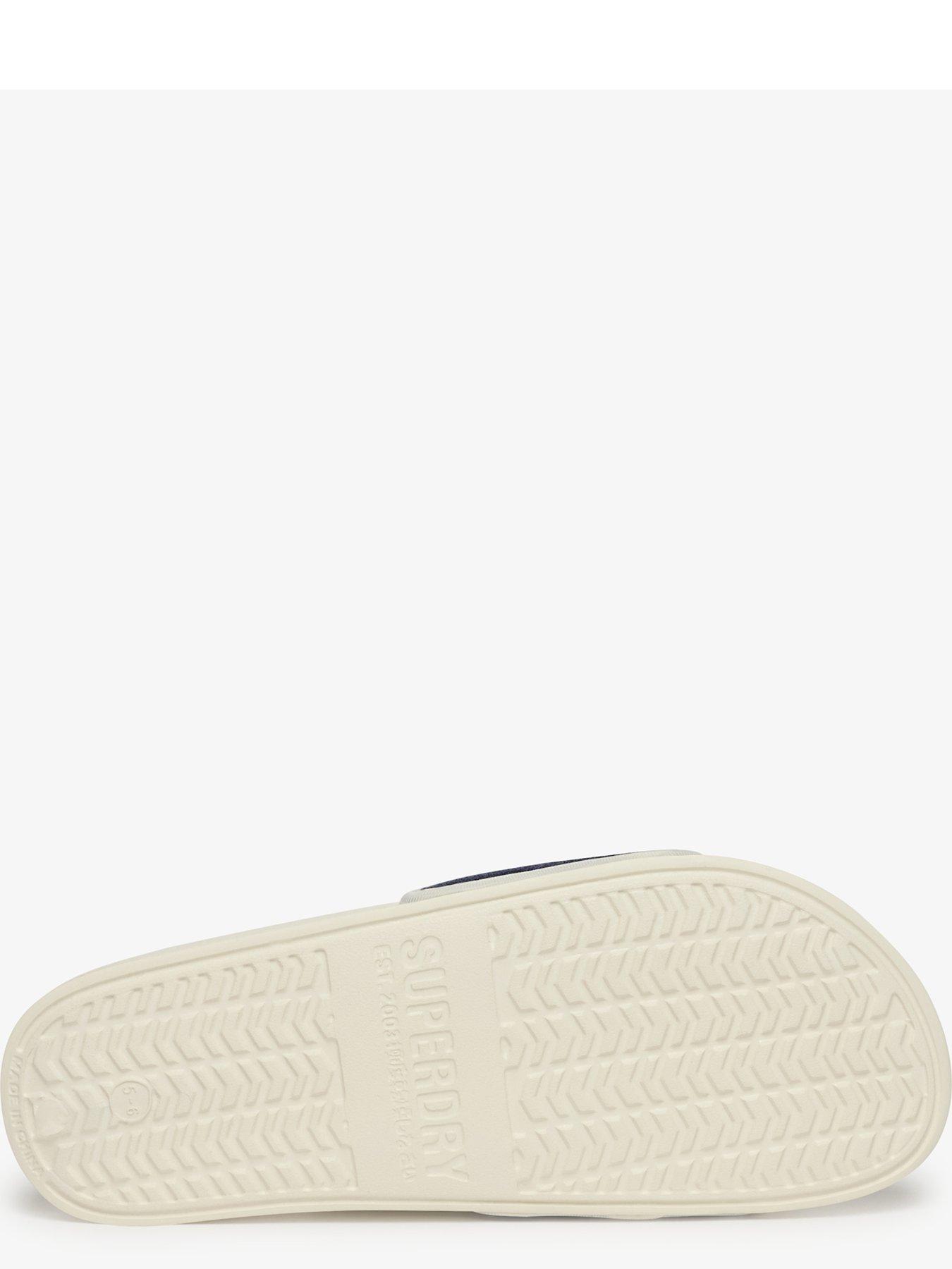  image of superdry-towelling-pool-slide-white