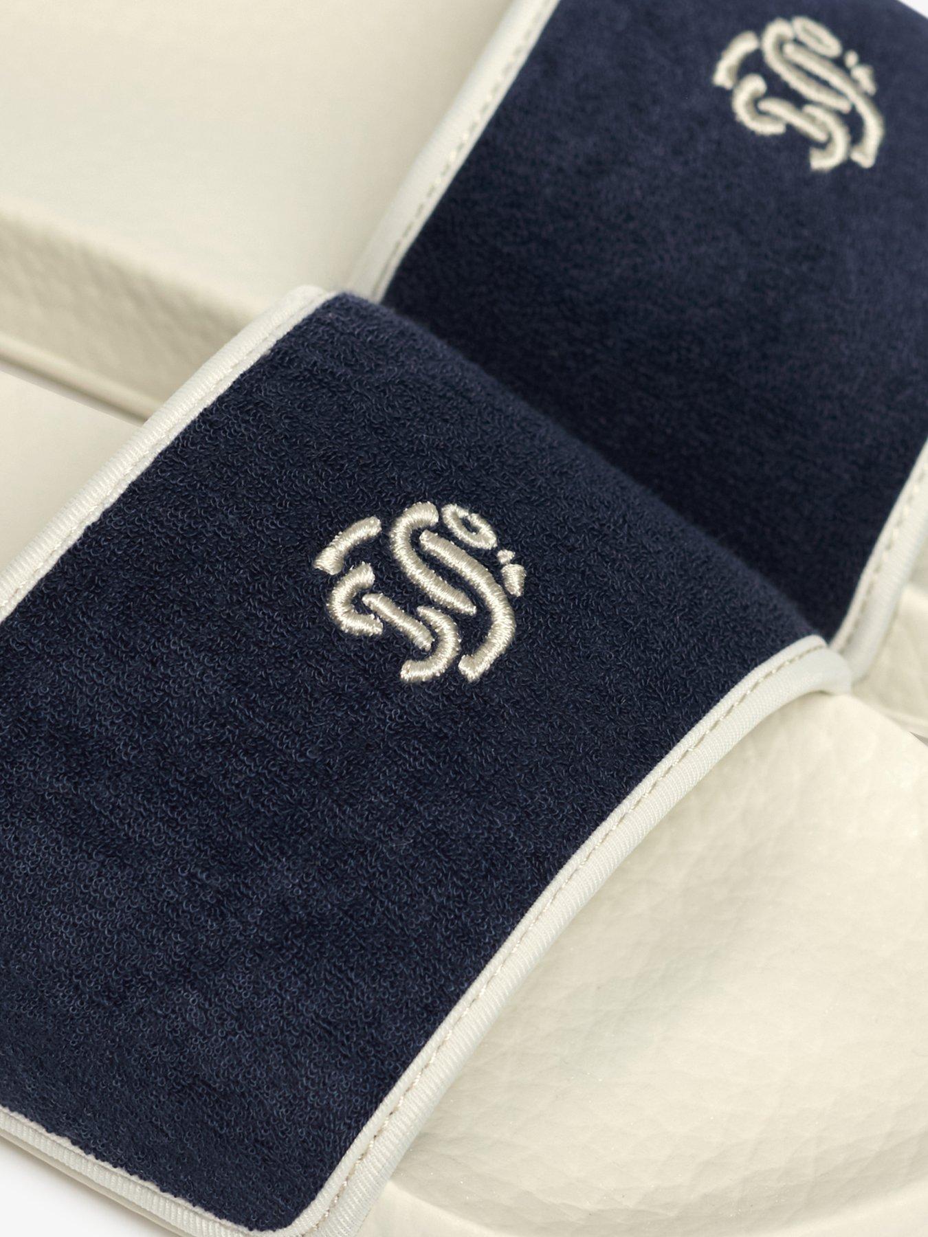  image of superdry-towelling-pool-slide-white