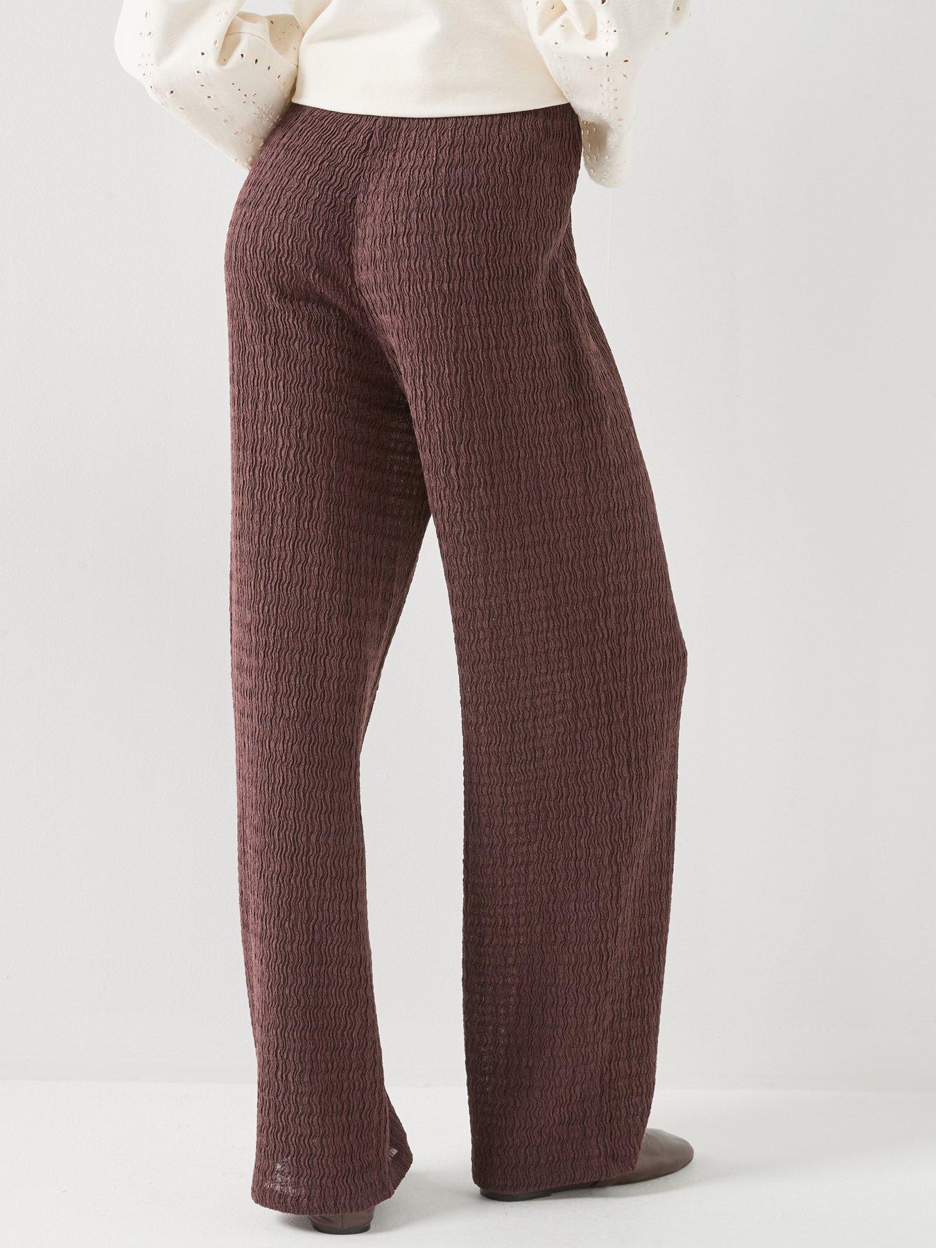 Image 2 of 4 of Only Onlilse Regular Fit Trousers - Red/Deep Mahogany