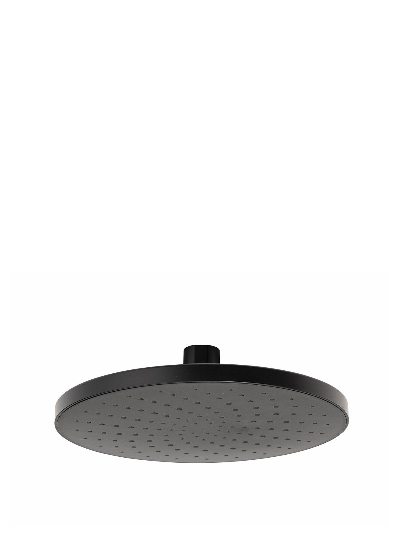  image of croydex-presion-pressure-boost-rain-shower-head-matt-black