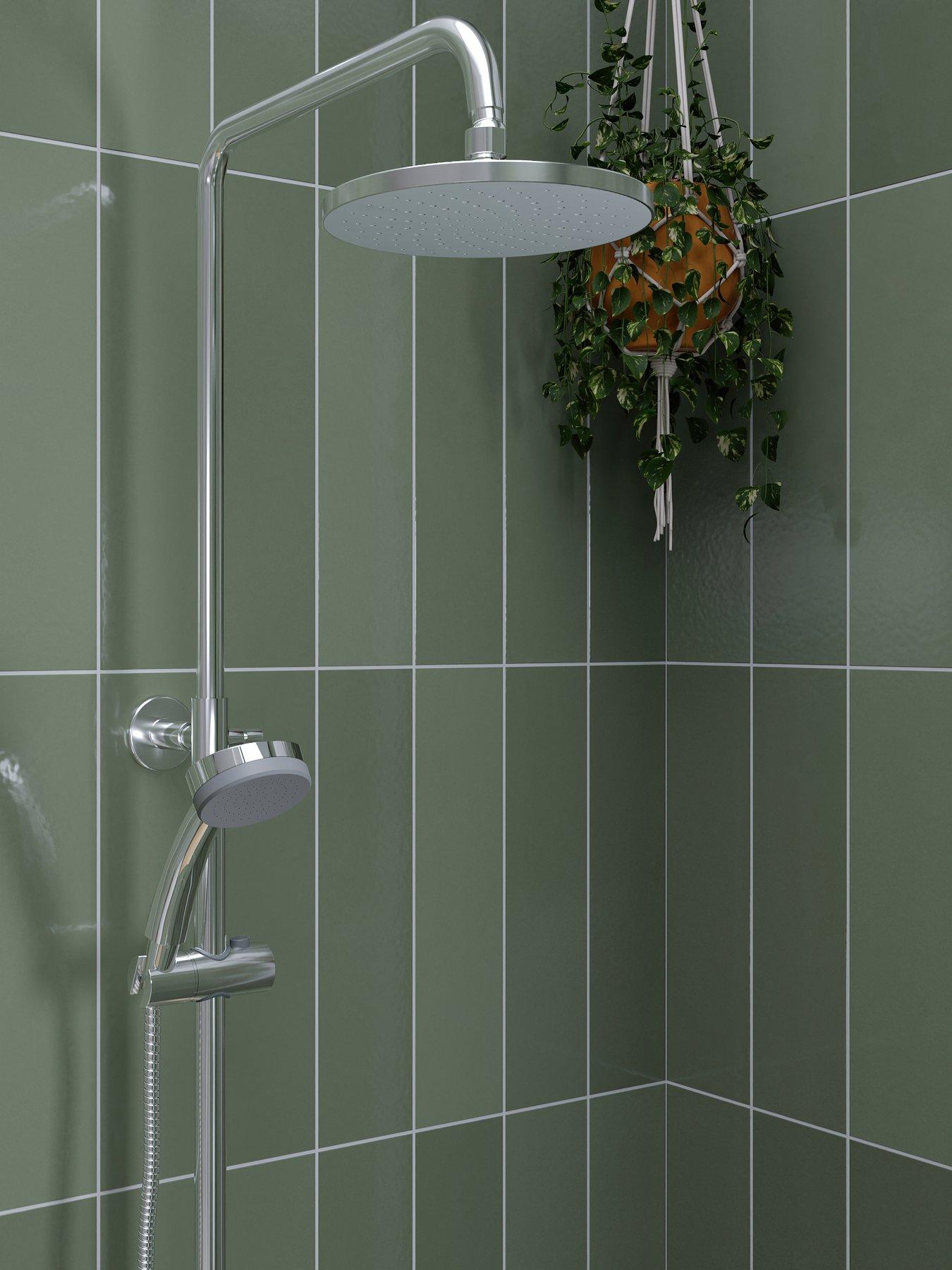 Croydex Presion Pressure Boost Rain Shower Head Chrome