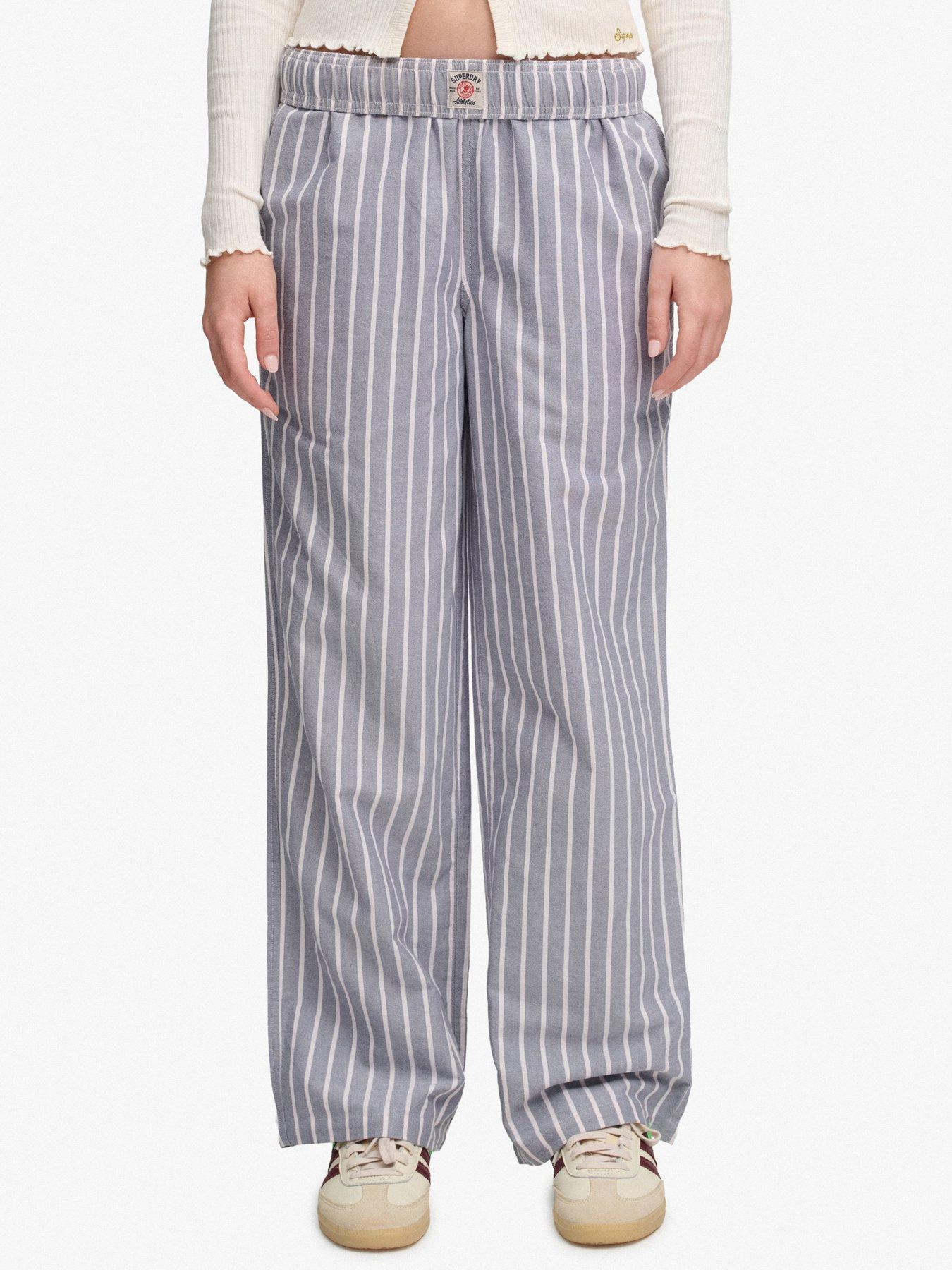 Image 1 of 7 of Superdry Cotton Stripe Trouser