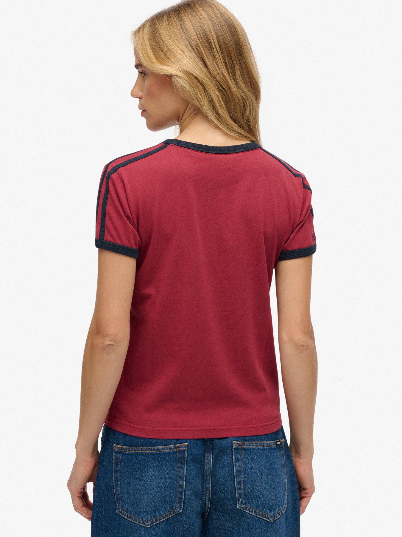  image of superdry-athletic-essentials-t-shirt-red