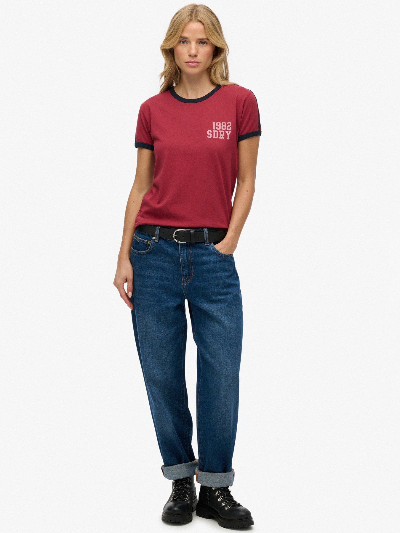  image of superdry-athletic-essentials-t-shirt-red