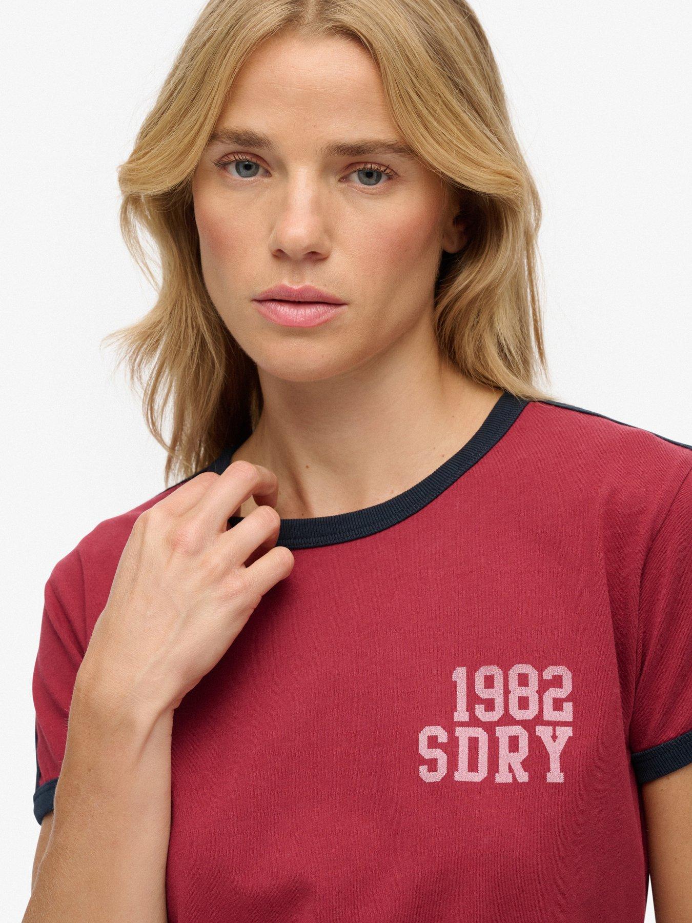  image of superdry-athletic-essentials-t-shirt-red