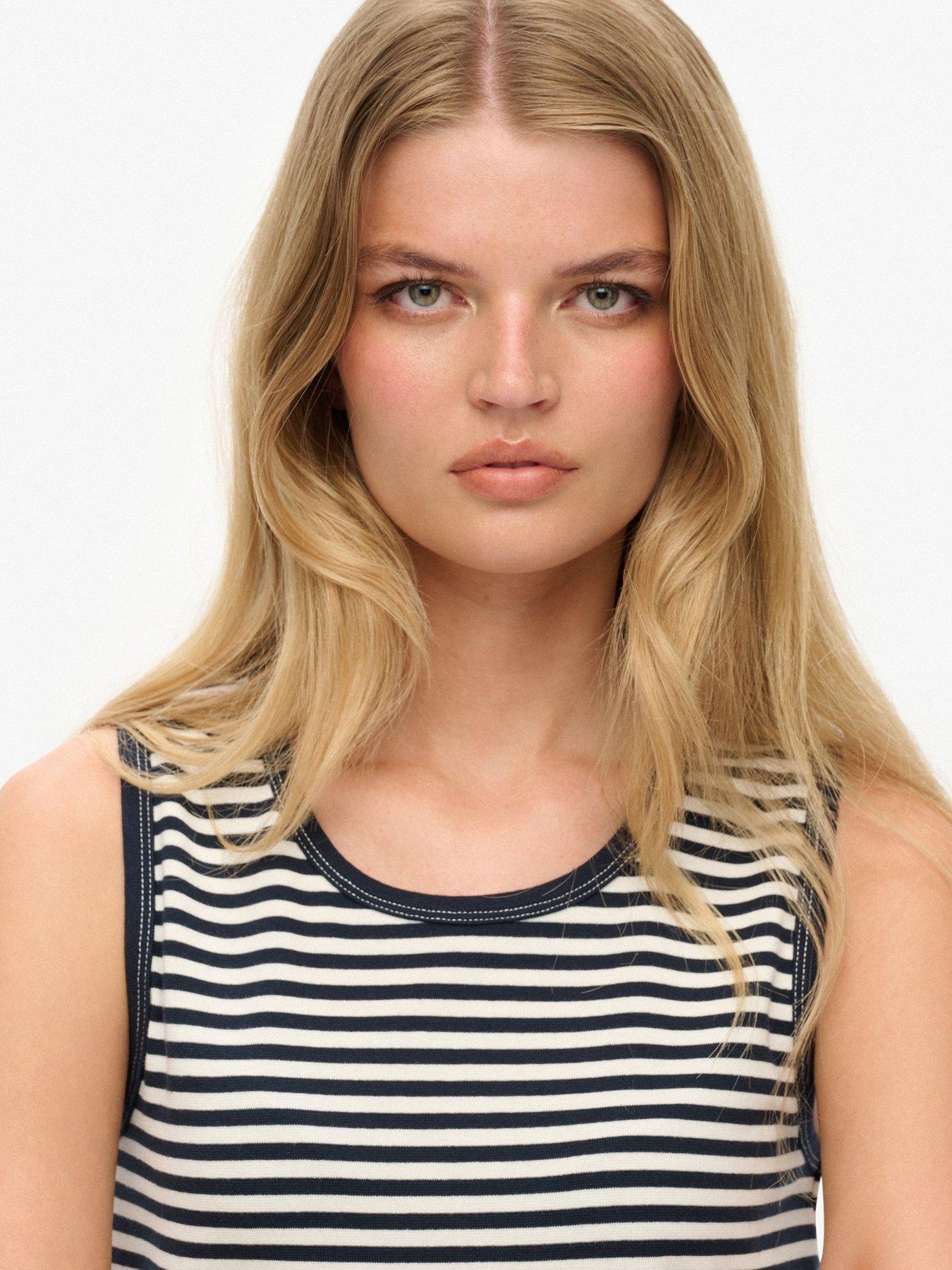  image of superdry-ath-ess-jersey-stripe-tank-top-blue