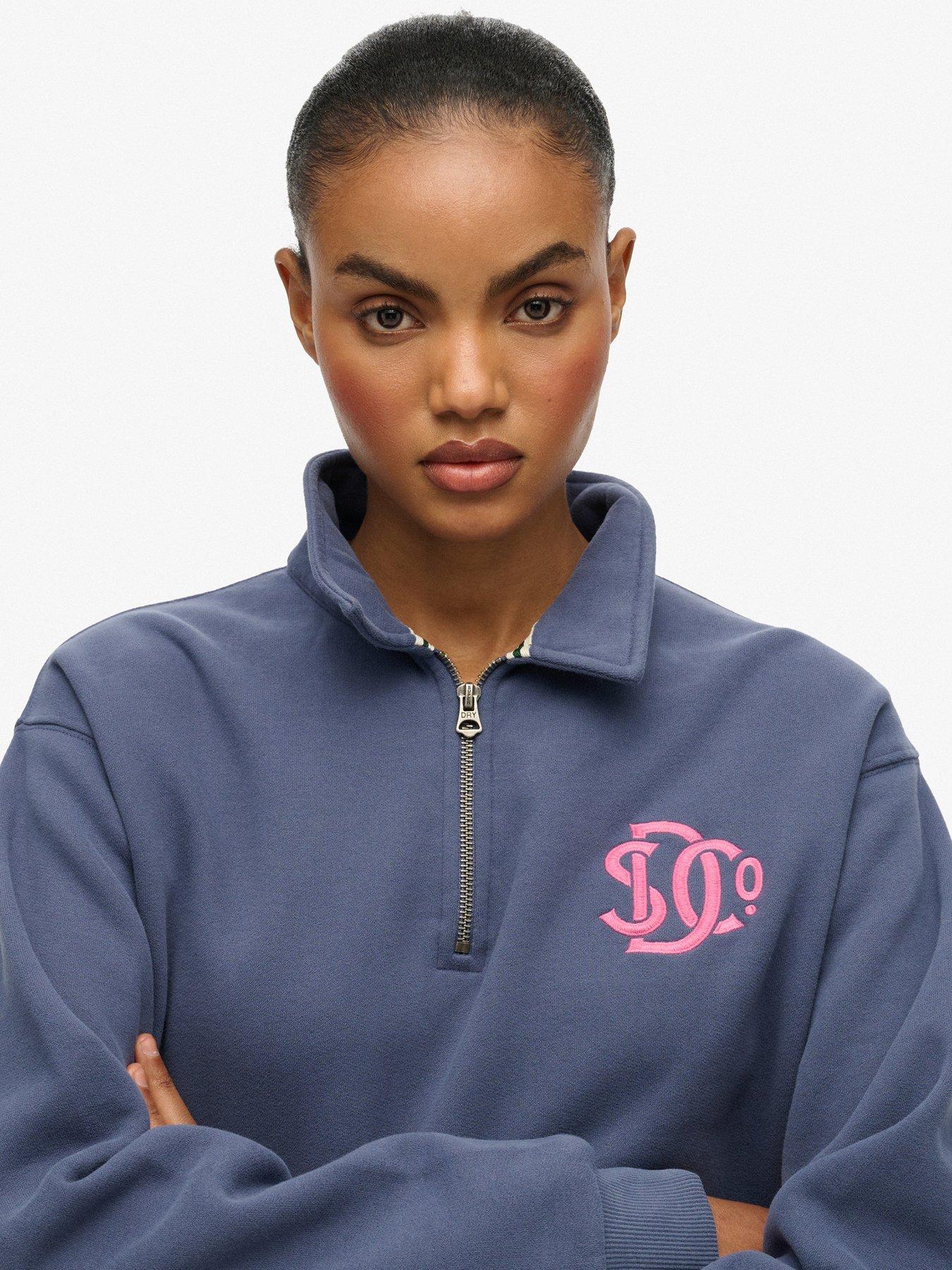 Image 4 of 5 of Superdry SD&amp;Co. Collared Half Zip Sweatshirt - Blue