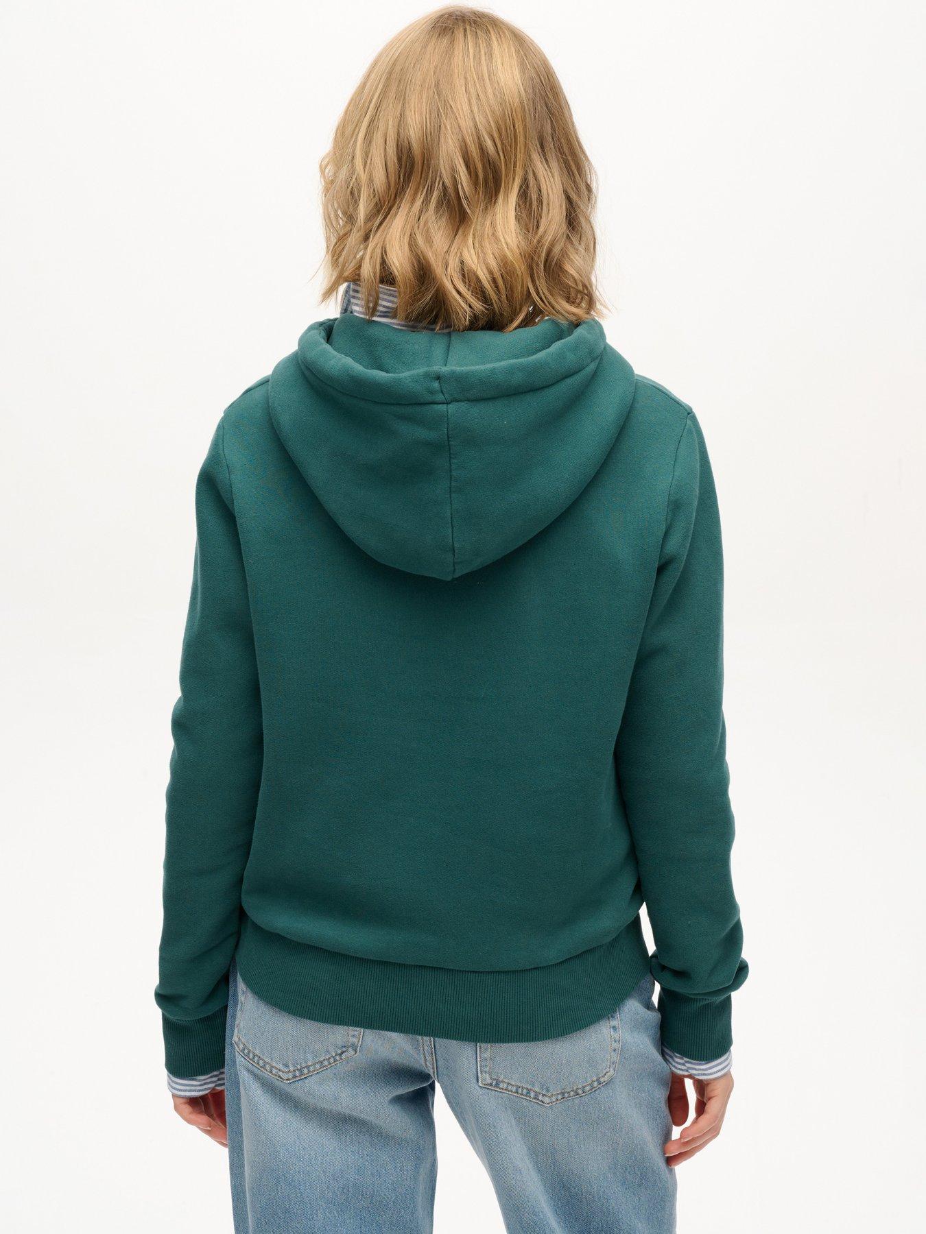  image of superdry-sdampco-neon-hood-green